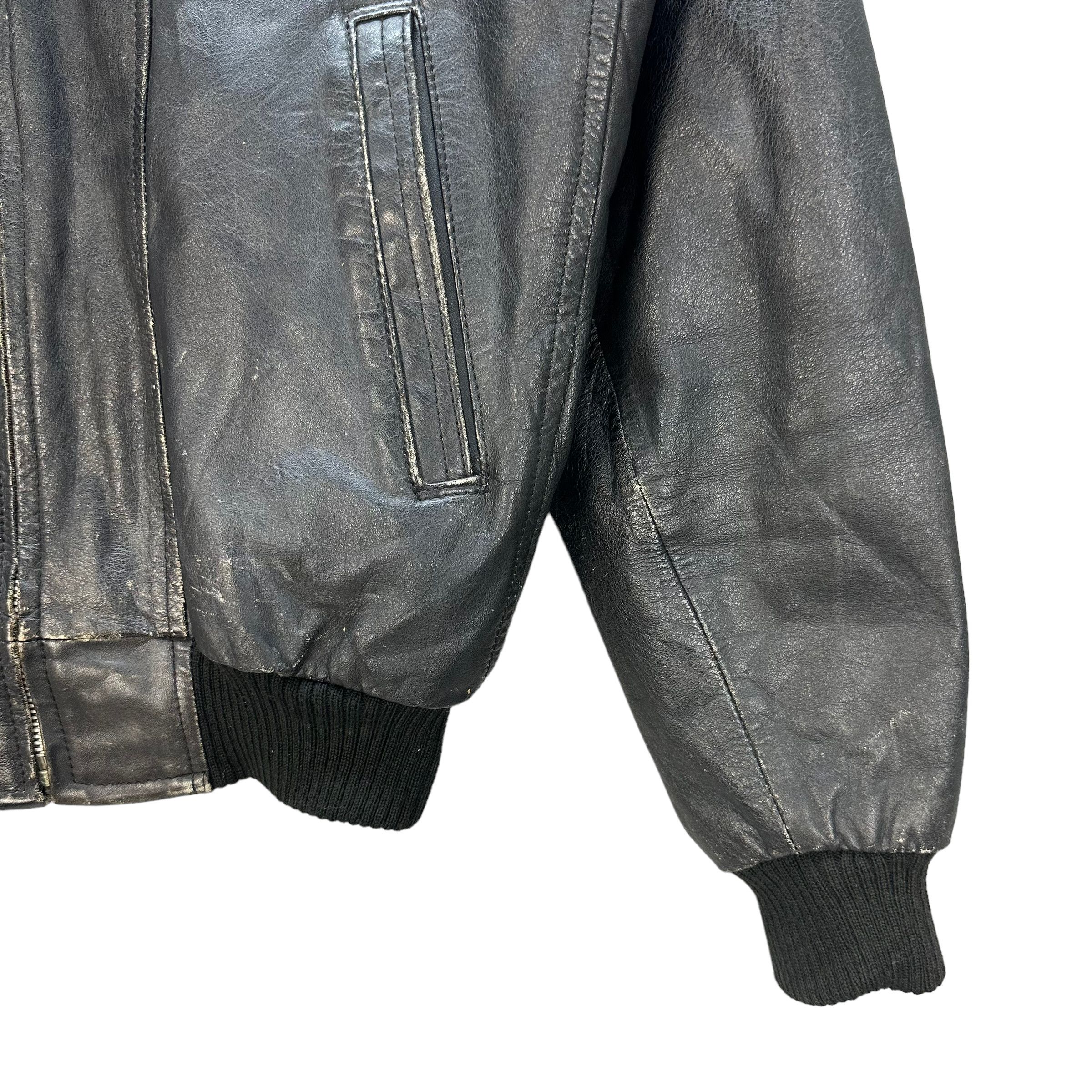 Japanese Brand ERMINE LEATHER JACKET #7991-195 Size US L / EU 52-54 / 3 - 6 Thumbnail