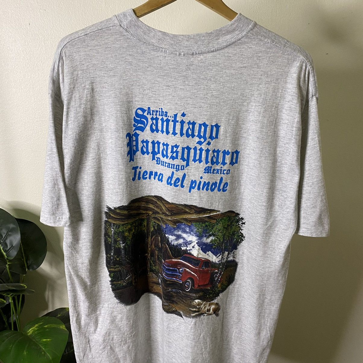 Vintage Vintage 1990s Santiago Papasquiaro Mexico City Tee Size US L / EU 52-54 / 3 - 2 Thumbnail
