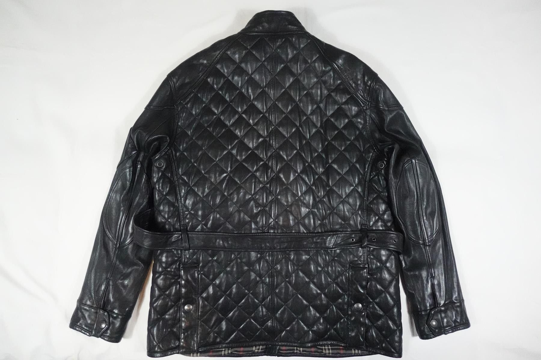 Polo Ralph Lauren Polo Ralph Lauren Jacket Leather Black Quilted Moto Biker XL Size US XL / EU 56 / 4 - 2 Thumbnail