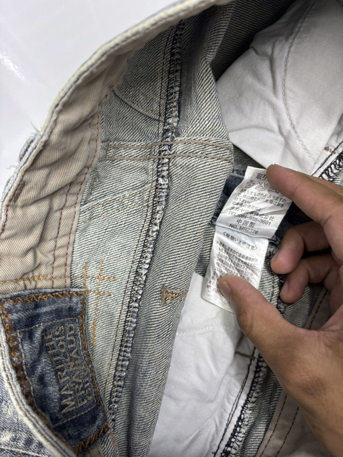 Marithe + Francois Girbaud 🔥MARITHE FRANCOIS GIRBAUD MUD RUSTY DISTRESS PAINTER JEANS Size 29" - 12 Thumbnail