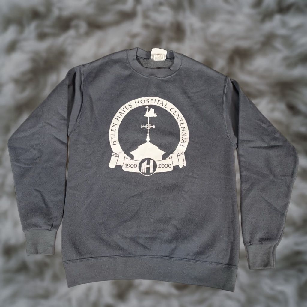 Vintage Vintage Helen Hayes Hospital Centennial Sweatshirt Men's Small Blue Fleece Graphic Print Retro Y2K Size US S / EU 44-46 / 1 - 1 Thumbnail