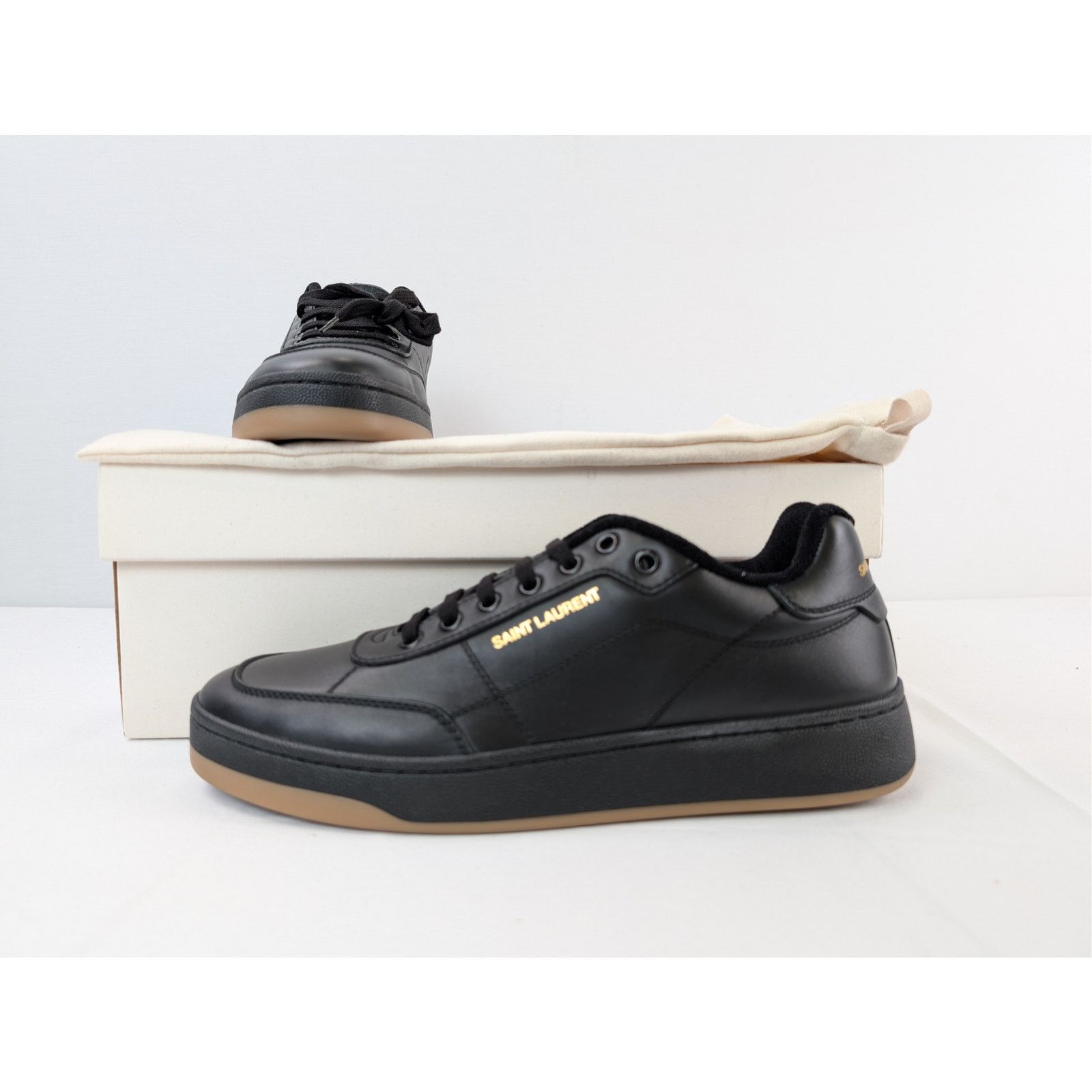 Saint Laurent Paris o1rshd1 Greenwich Low top Sneakers in Nero Size US 10 / EU 43 - 20 Thumbnail