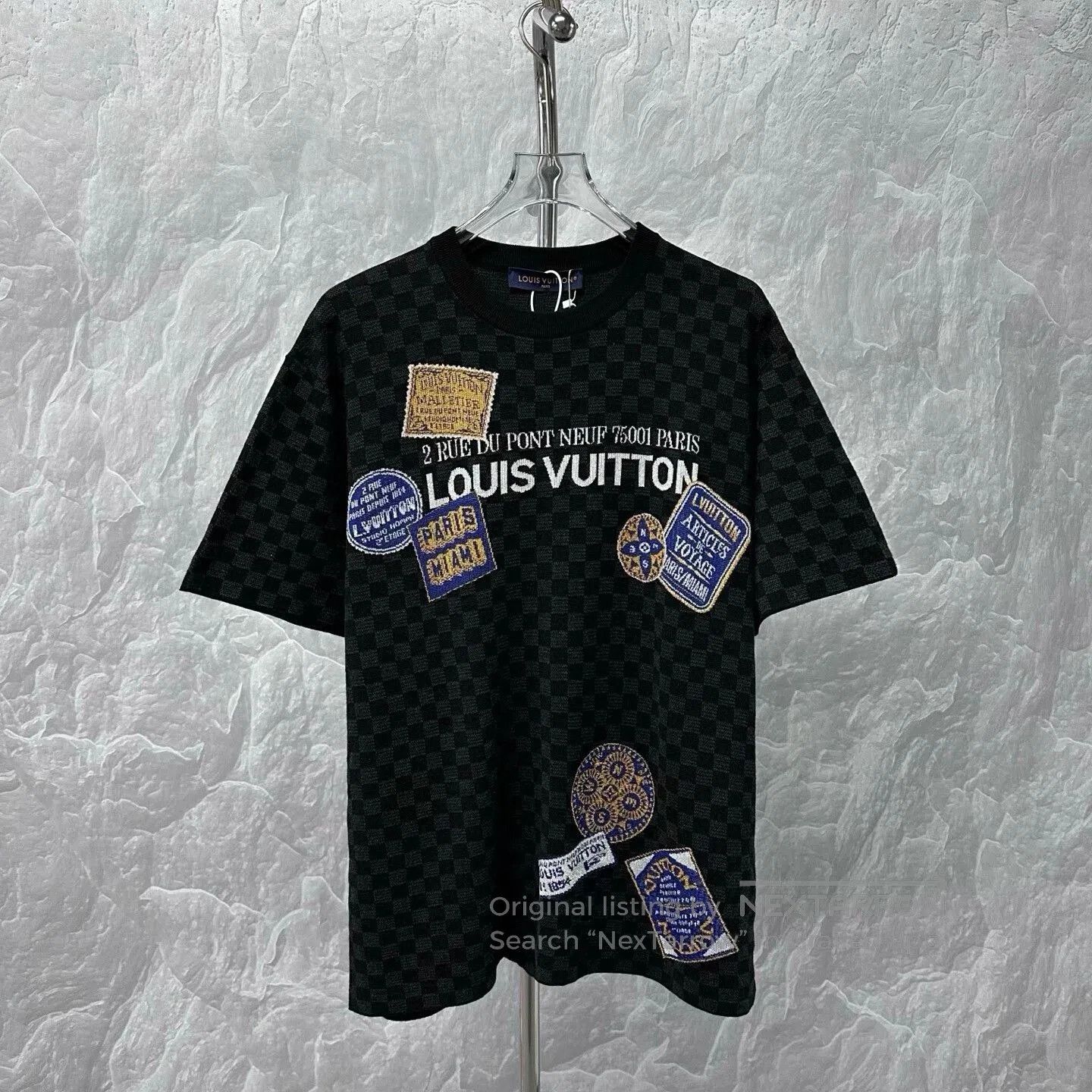 Louis Vuitton louis vuitton checkerboard logo short sleeve tee. Size US L / EU 52-54 / 3 - 1 Thumbnail