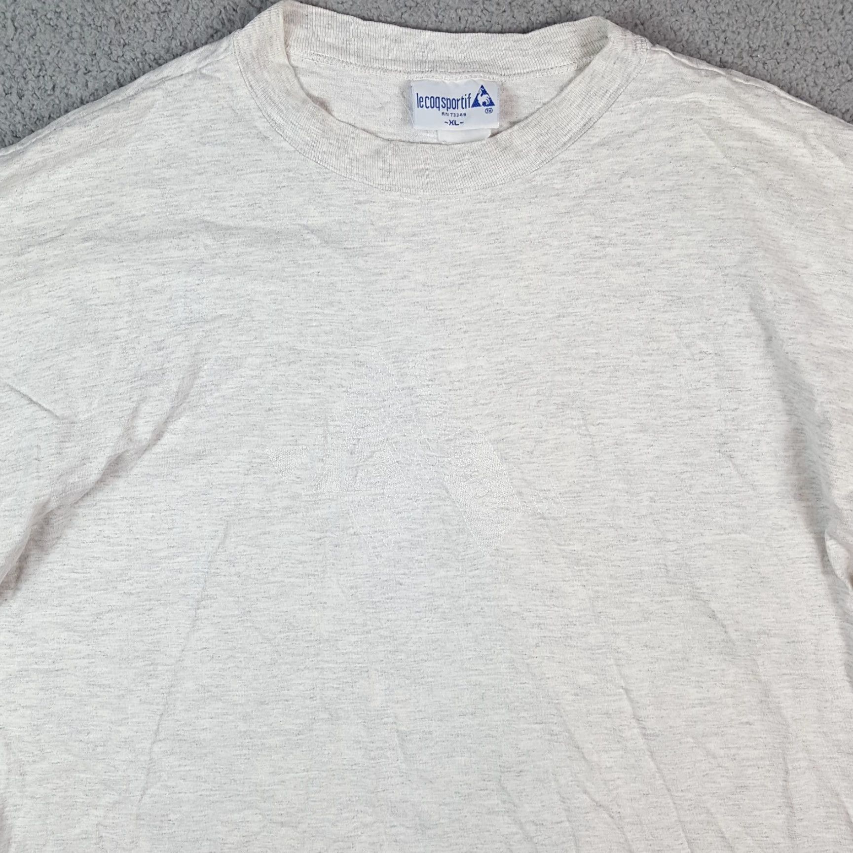 Le Coq Sportif VINTAGE Le Coq Sportif Tennis Gray Logo Embroidered T-Shirt Men's XL 90s Short Sleeve Size US XL / EU 56 / 4 - 4 Thumbnail