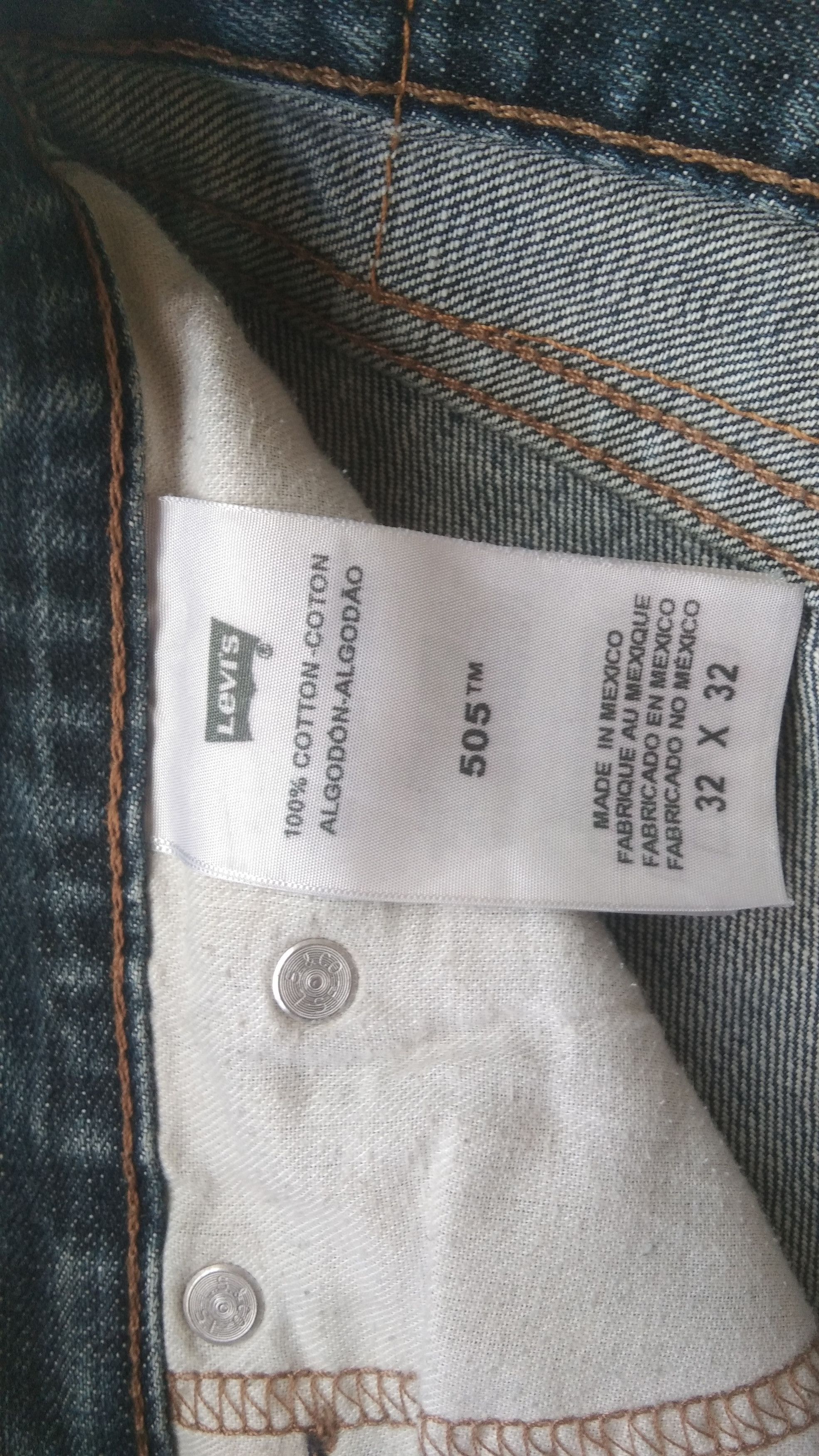 Levi's 90s Levis 505 mexico distressed denim Size US 32 / EU 48 - 6 Thumbnail