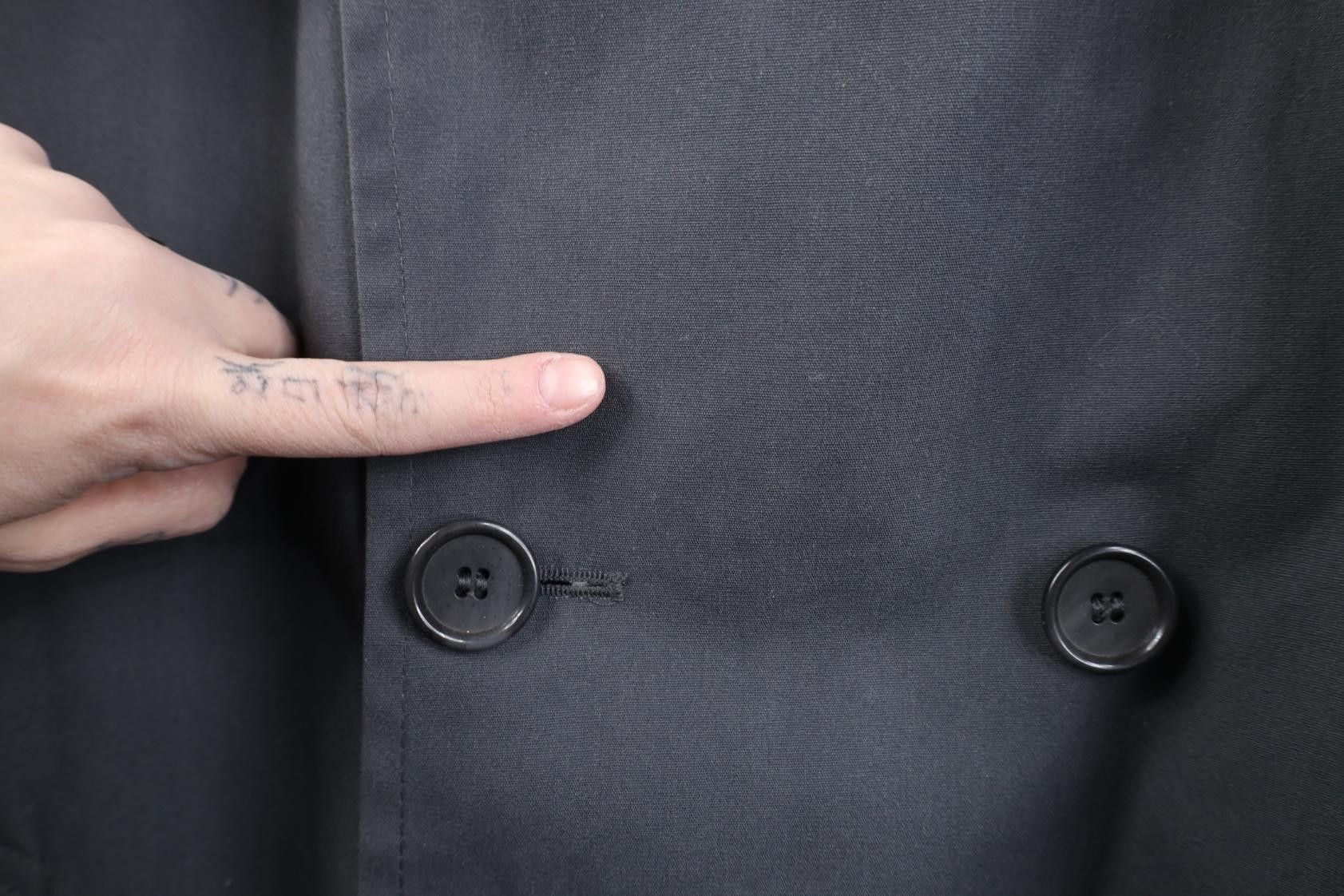 Vintage Vintage 70s Streetwear Double Breasted Trench Coat Gray USA Size US XXL / EU 58 / 5 - 6 Thumbnail