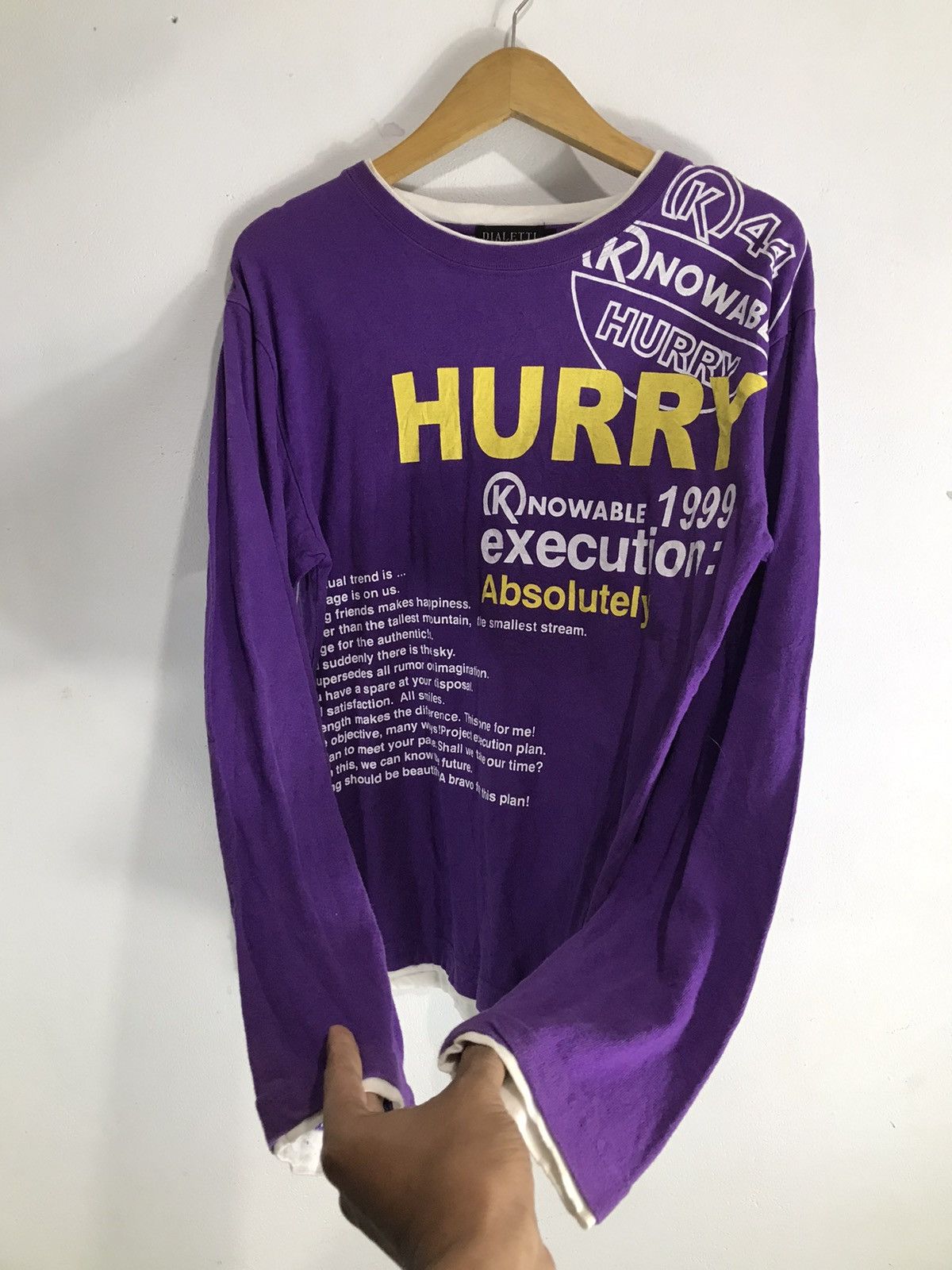 Hysteric Glamour Japanese brand Poem Double layer longsleeve Size US L / EU 52-54 / 3 - 3 Thumbnail