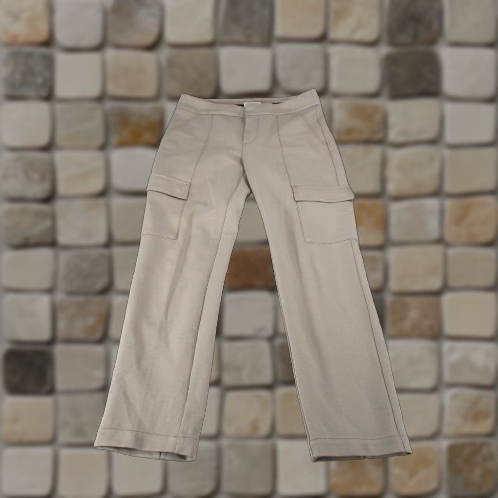 Anthropologie Anthropologie Womens 6 The Essential Slim Beige Cargo Pants Extra Large XL Size 28" / US 6 / IT 42 - 1 Thumbnail