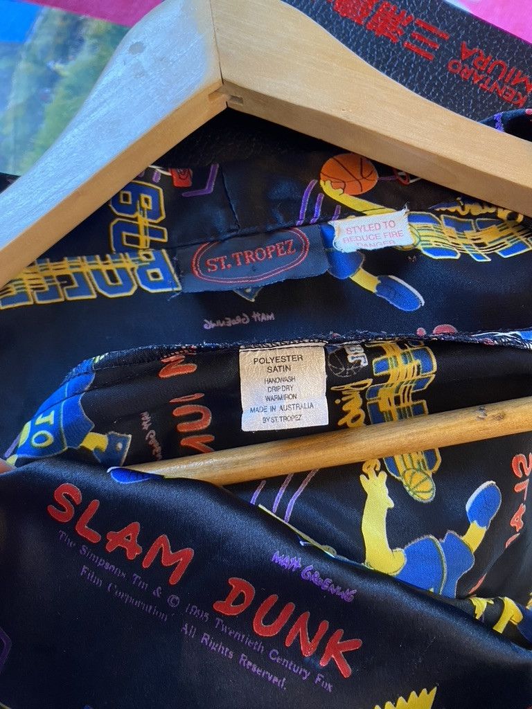 The Simpsons 1995 Vintage The Simpsons Brisbane Bullets NBA Team Shirt Size US L / EU 52-54 / 3 - 6 Thumbnail