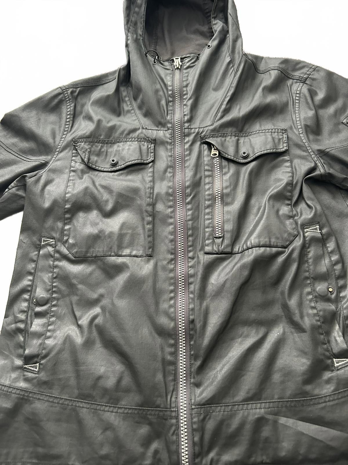 Other Men's Black Leather Hooded Jacket by Projek Raw Size US M / EU 48-50 / 2 - 4 Thumbnail