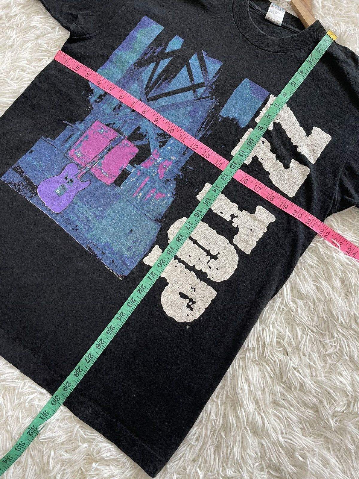 Band Tees Vintage 90s Single Stitched ZZ Top Antenna Band Tees Size US L / EU 52-54 / 3 - 11 Thumbnail