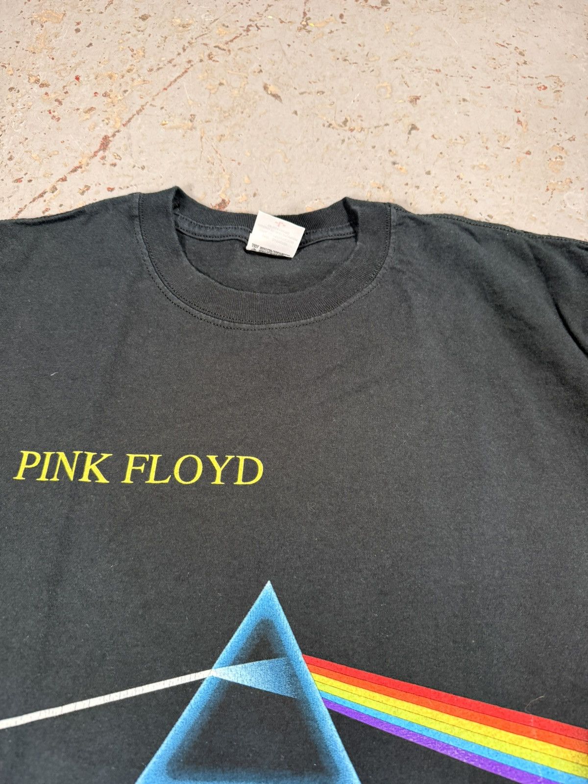 Pink Floyd Vintage 90s Anvil Pink Floyd Dark Side Of The Moon Tee Size US L / EU 52-54 / 3 - 4 Thumbnail