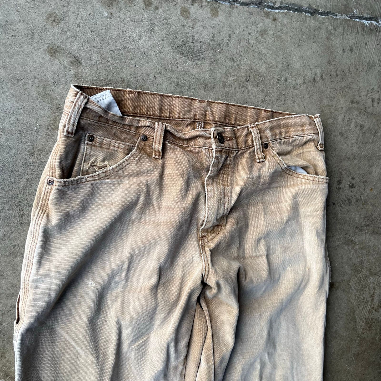 Vintage VINTAGE TAN DICKIES PANTS CARPENTER 34X32 Size US 34 / EU 50 - 4 Thumbnail