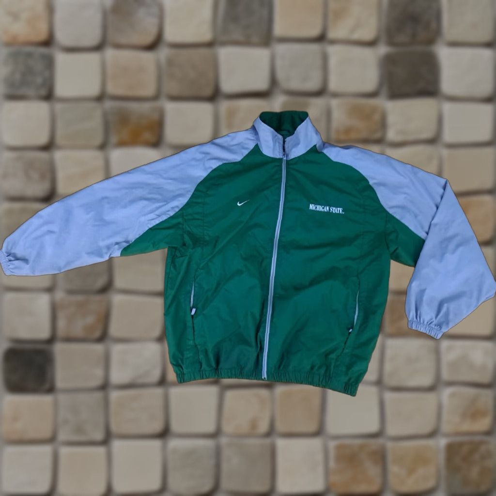 Nike Nike Michigan State Spartans Full Zip Track Jacket L Men Multicolor Regular Size US L / EU 52-54 / 3 - 1 Thumbnail