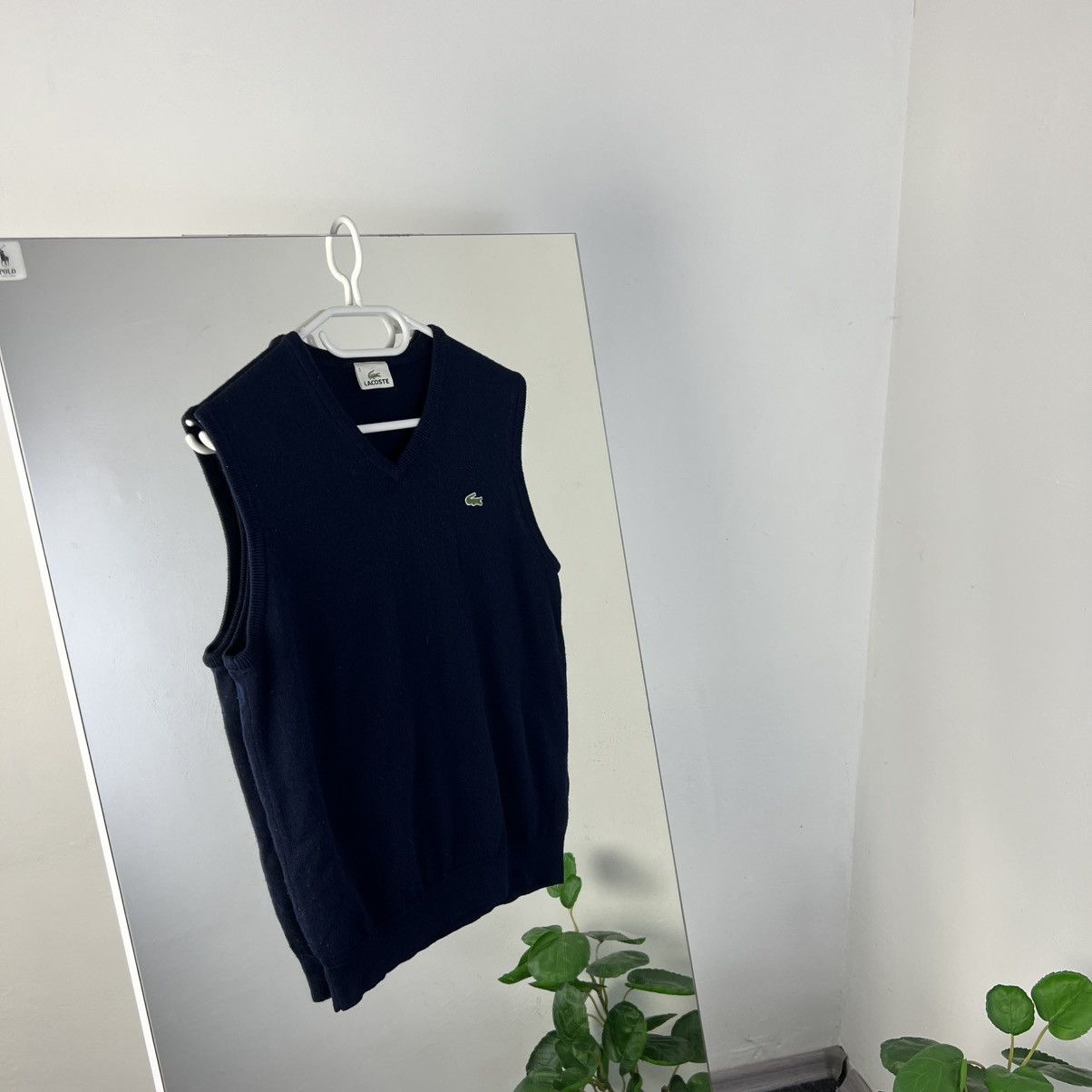 Lacoste Vintage Y2K Lacoste Mini Logo Wool Old Money Vest Size US S / EU 44-46 / 1 - 1 Thumbnail