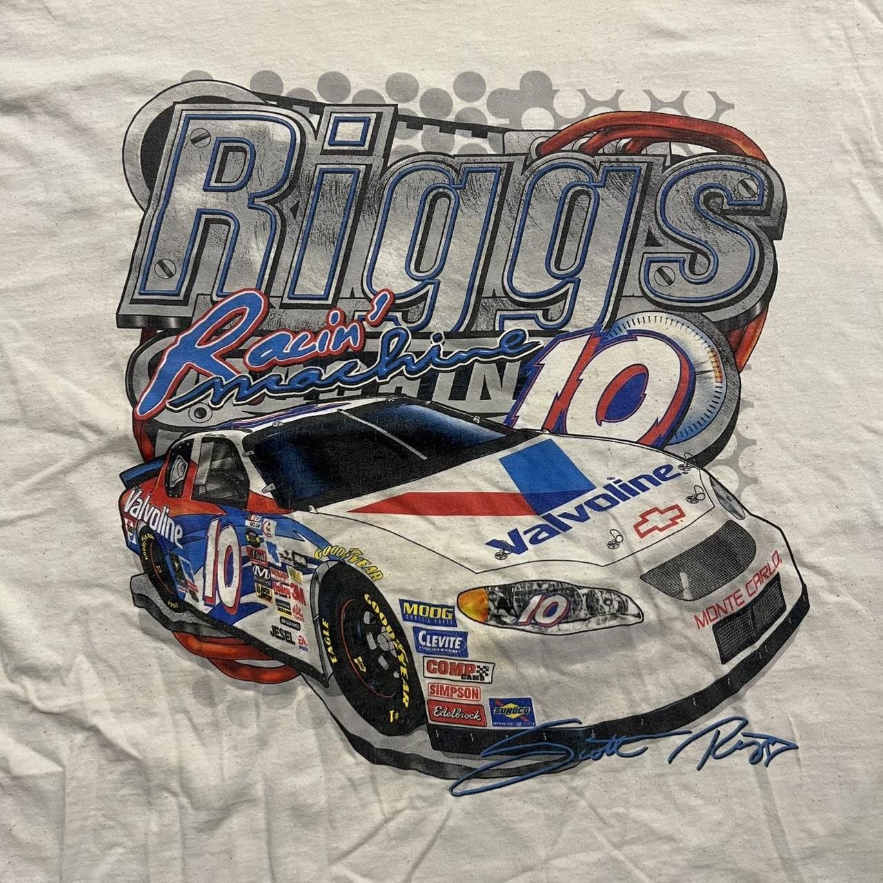 NASCAR × Vintage Vintage Y2K Nascar 2004 Scott Riggs Racin Machine Tee Size US XXL / EU 58 / 5 - 2 Thumbnail