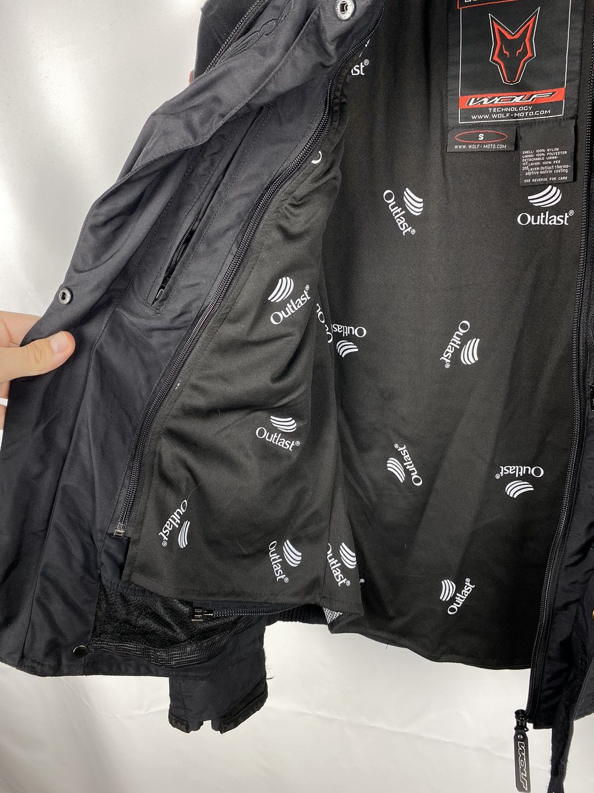 Designer Wolf Titanium Outlast Men Motorcycle Motorbike Jacket size S Size US S / EU 44-46 / 1 - 17 Thumbnail