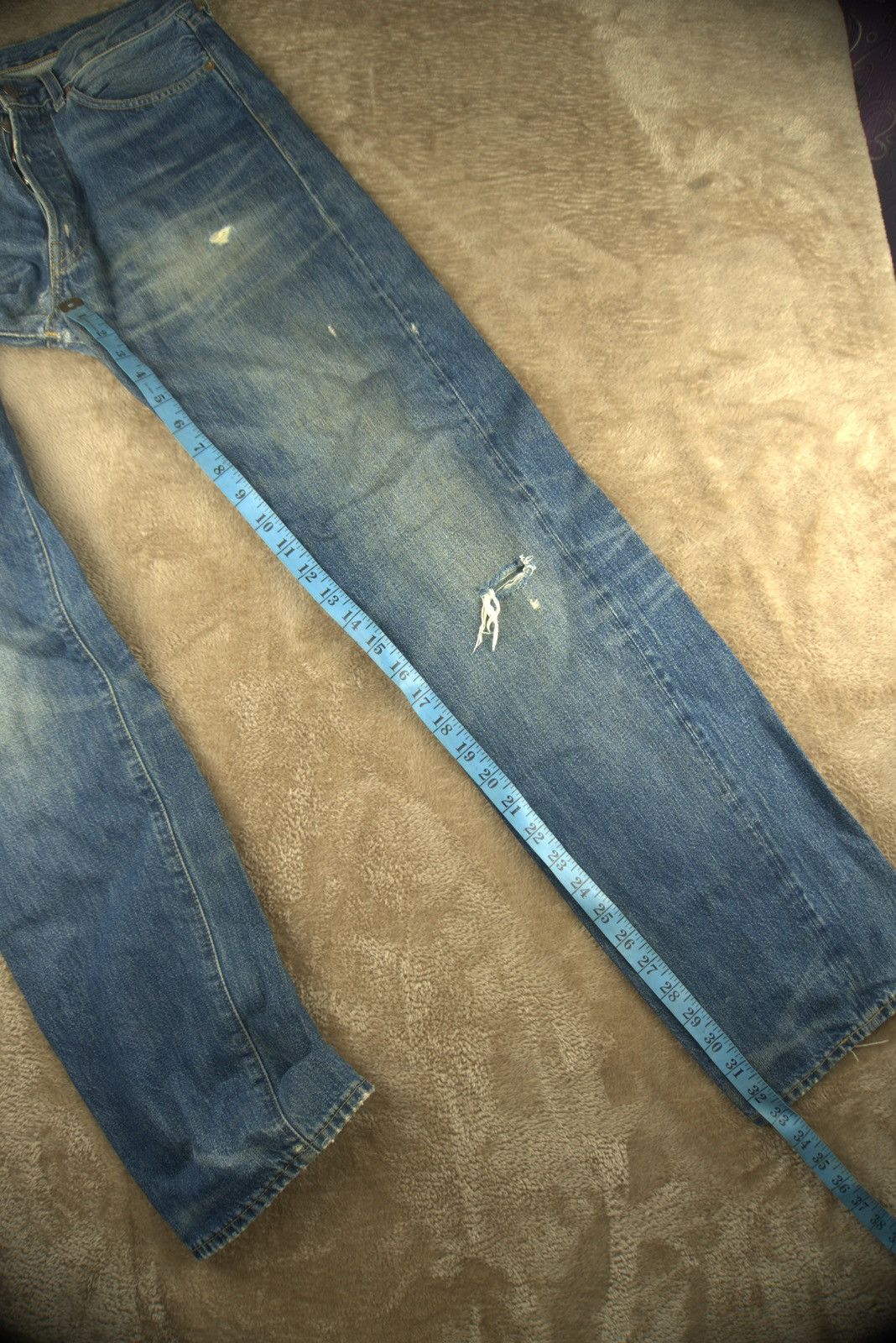 Levi's Vtg Levis 501xx Big E Selvedge Turkey Made Mens Grunge Style Size US 31 - 21 Thumbnail