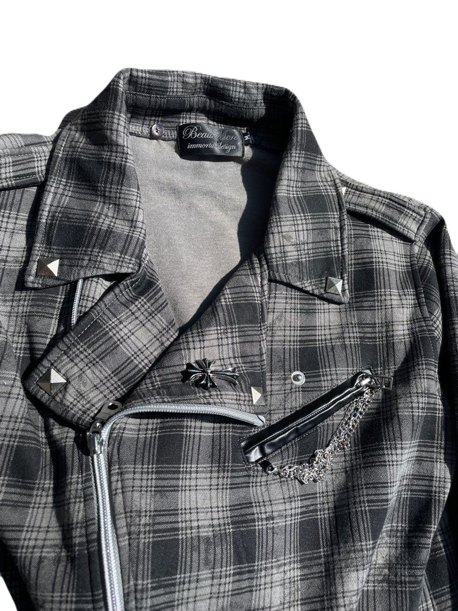 If Six Was Nine 2000s Beaumere Studded Zip Jacket Japanese archive Vkei Size US XS / EU 42 / 0 - 5 Thumbnail