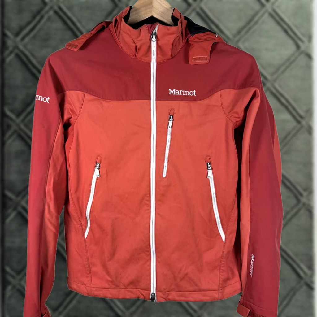 Marmot Marmot Gore Windstopper Full Zip Jacket Women's Red Orange Hiking Size S Size S / US 4 / IT 40 - 1 Thumbnail
