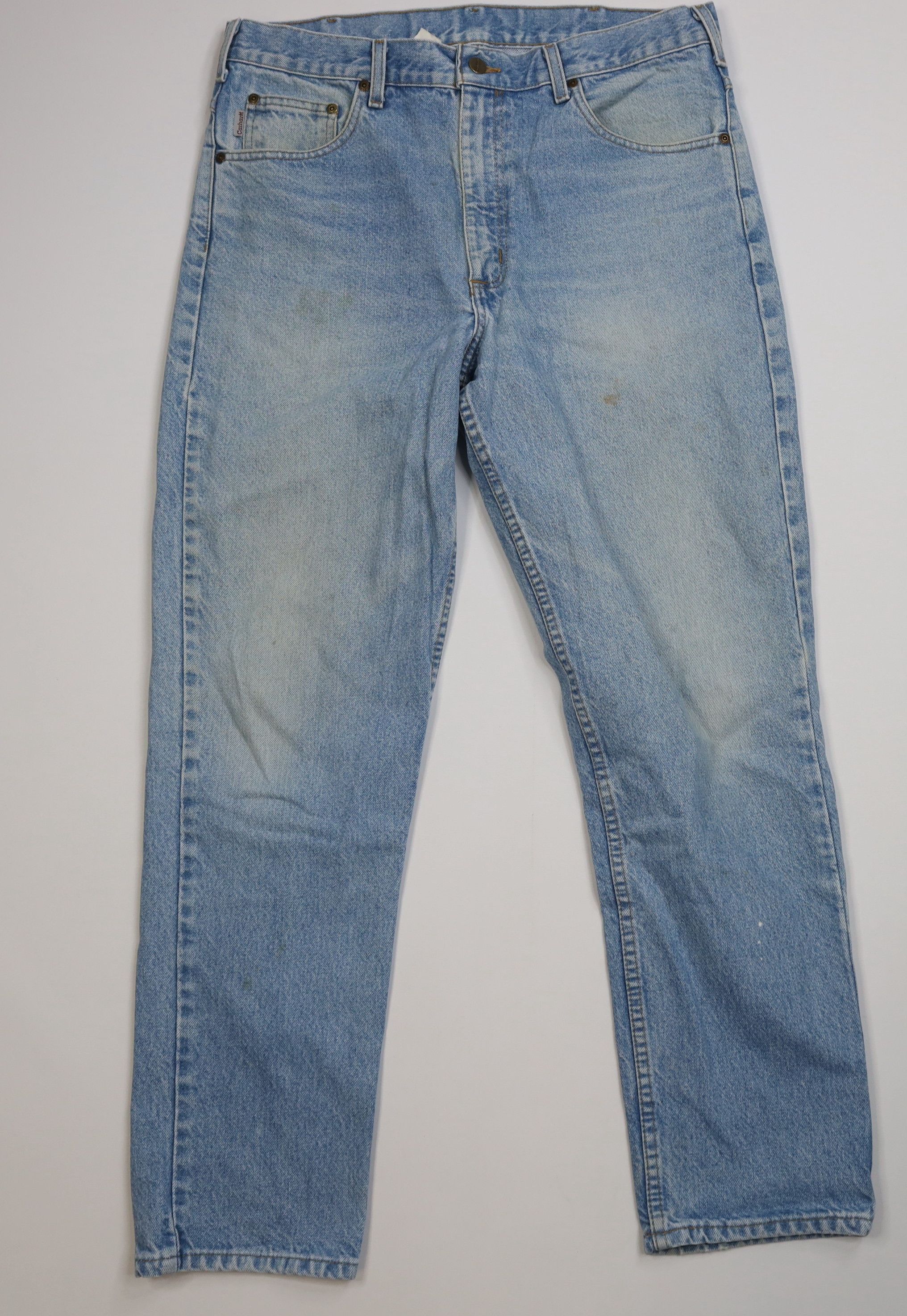 Carhartt Vintage 90s Carhartt Straight Leg Denim Jeans Blue Cotton Size US 36 / EU 52 - 1 Thumbnail