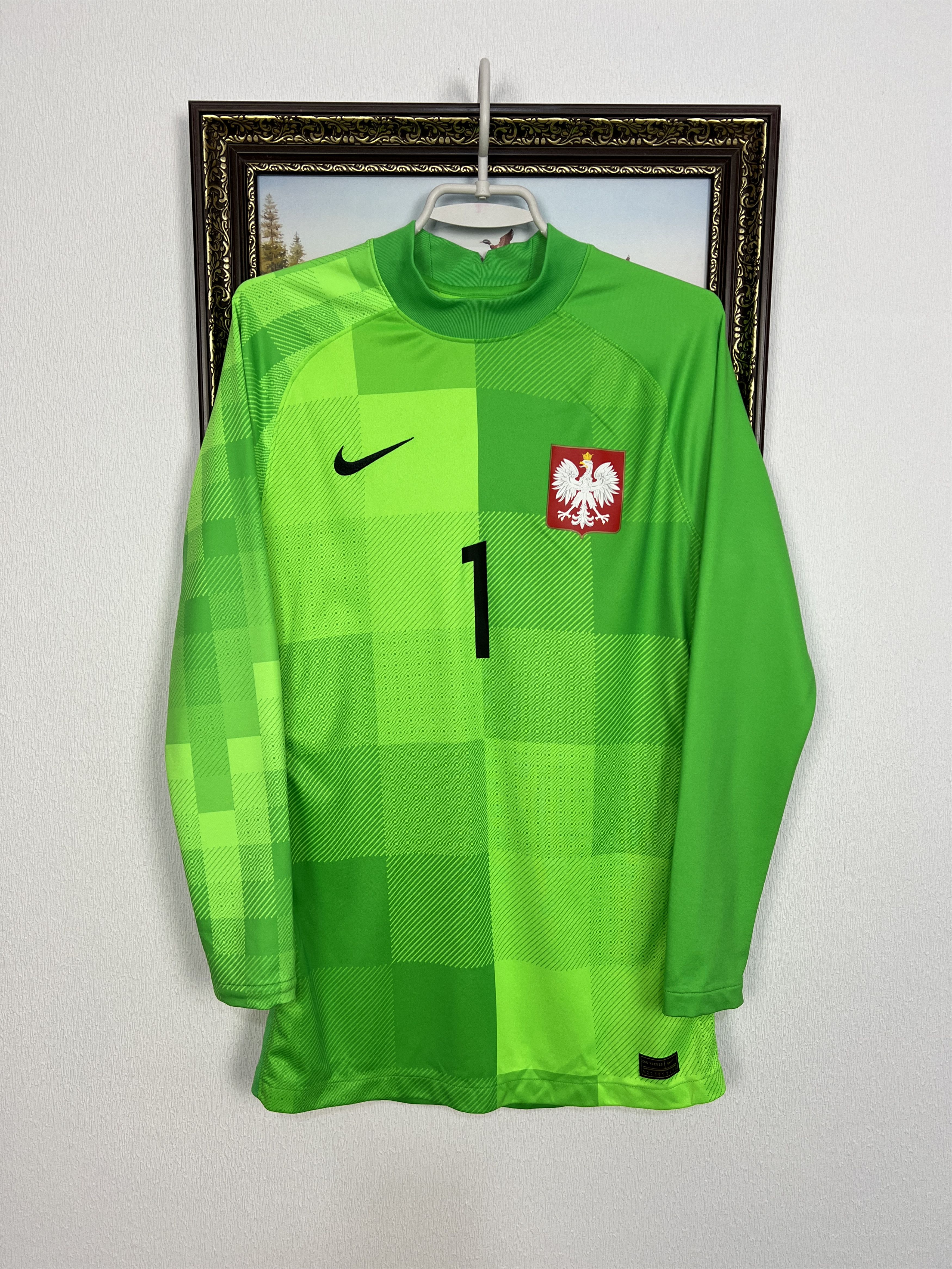Nike Nike Poland Football Goalkeeper Shirt Soccer Jersey Trikot Size US L / EU 52-54 / 3 - 1 Thumbnail