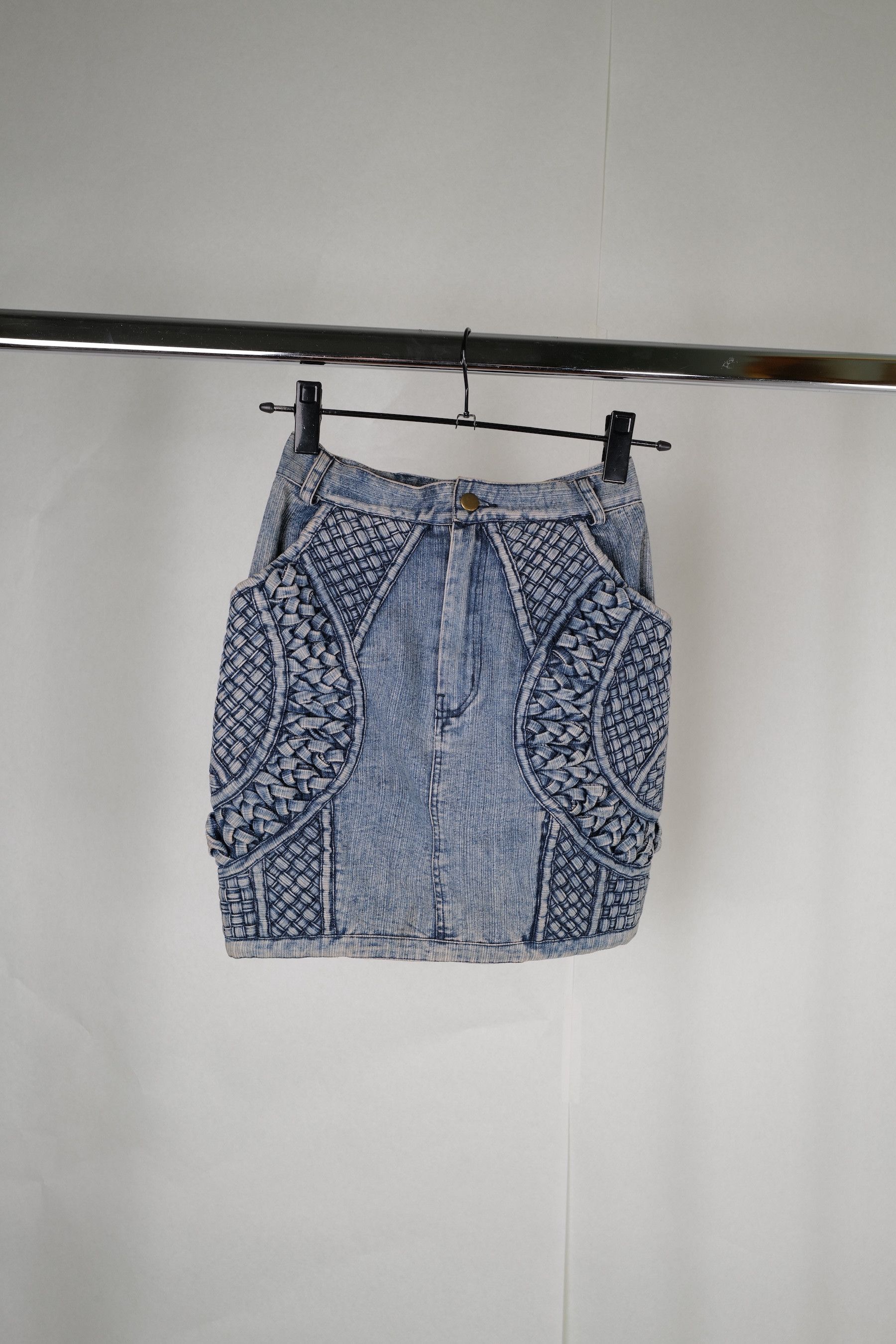 KTZ KTZ PLEATED DENIM SKIRT XS Size 27" / US 4 / IT 40 - 1 Thumbnail