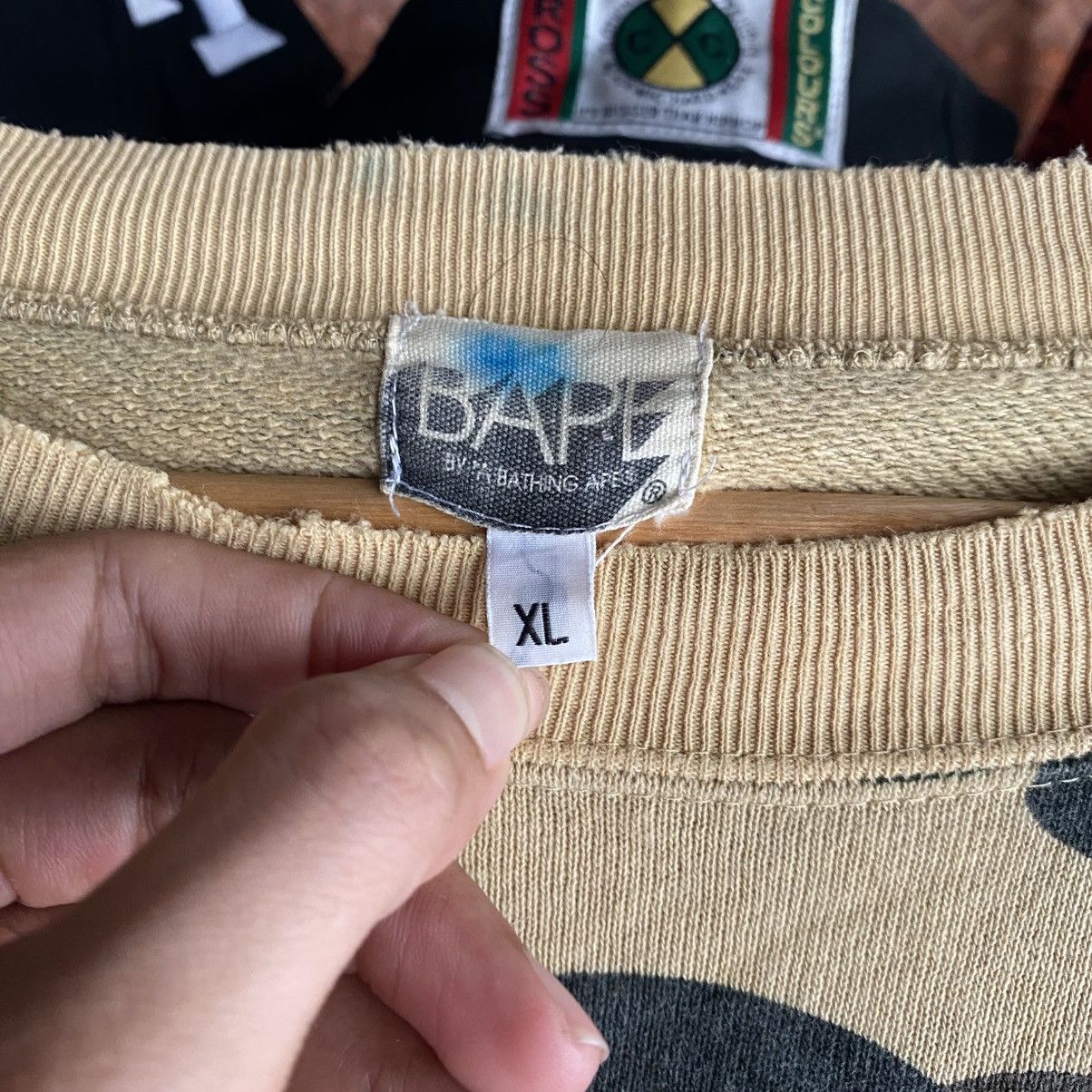 Bape 2006 Bape Green ASNKA / General Raiders Logo Rip Crewneck Size US XL / EU 56 / 4 - 21 Thumbnail