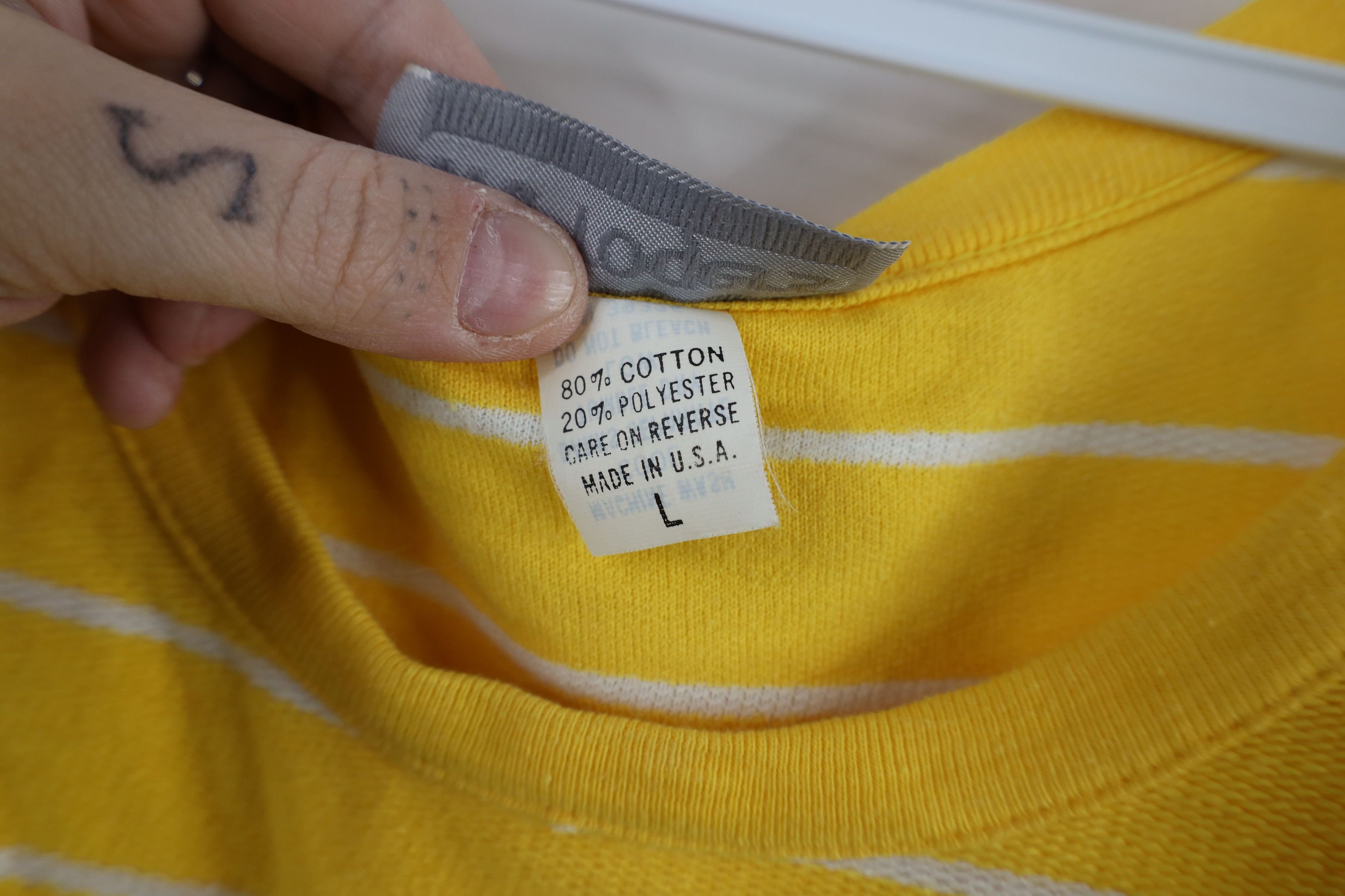 Vintage Vintage 70s Streetwear French Terry Tank Top T-Shirt USA Size L / US 10 / IT 46 - 8 Thumbnail