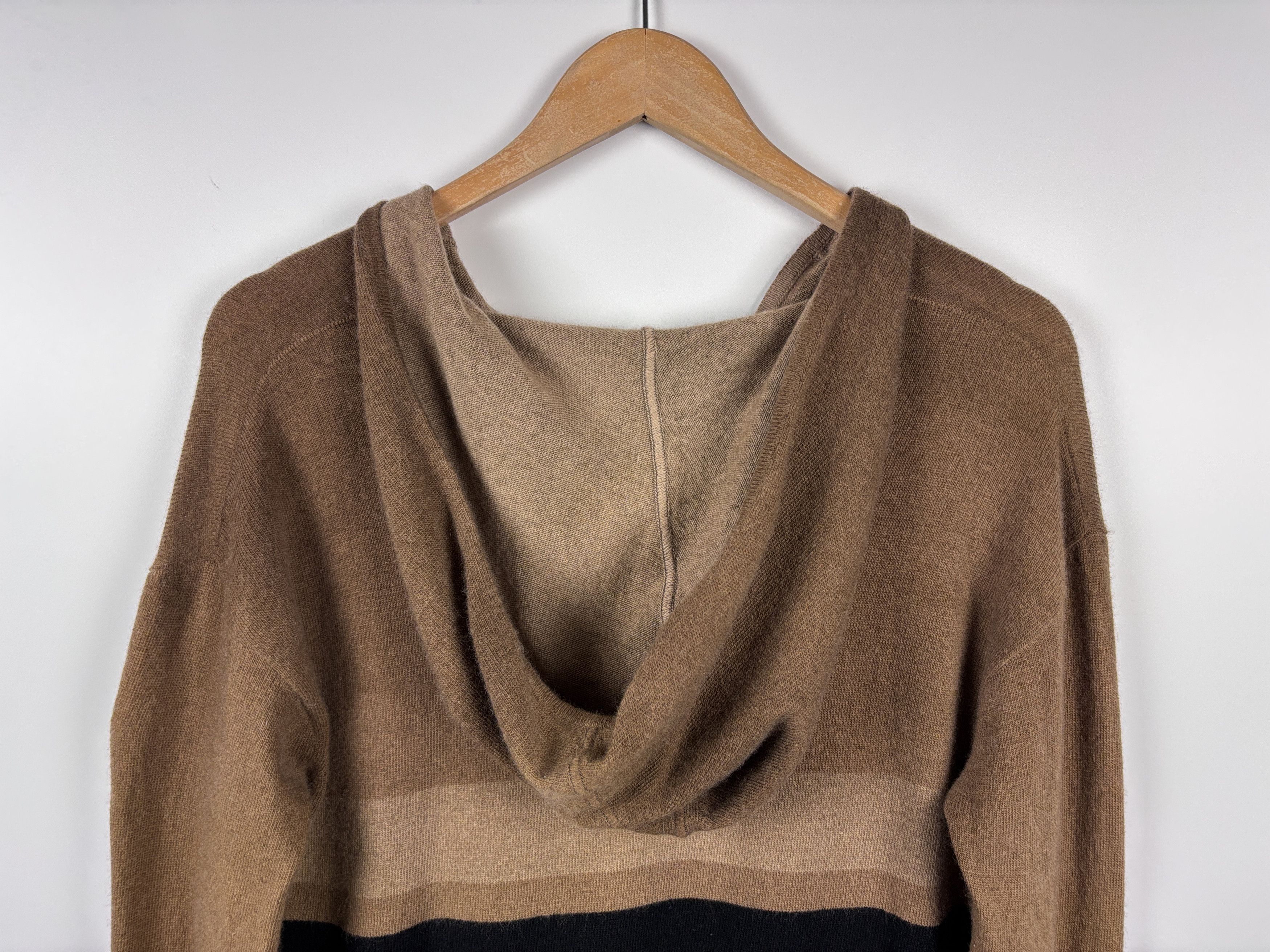 Max Mara × Weekend Max Mara Max Mara Studio Wool Hooded Sweater Dress Camel ~L-XL Size L / US 10 / IT 46 - 6 Thumbnail