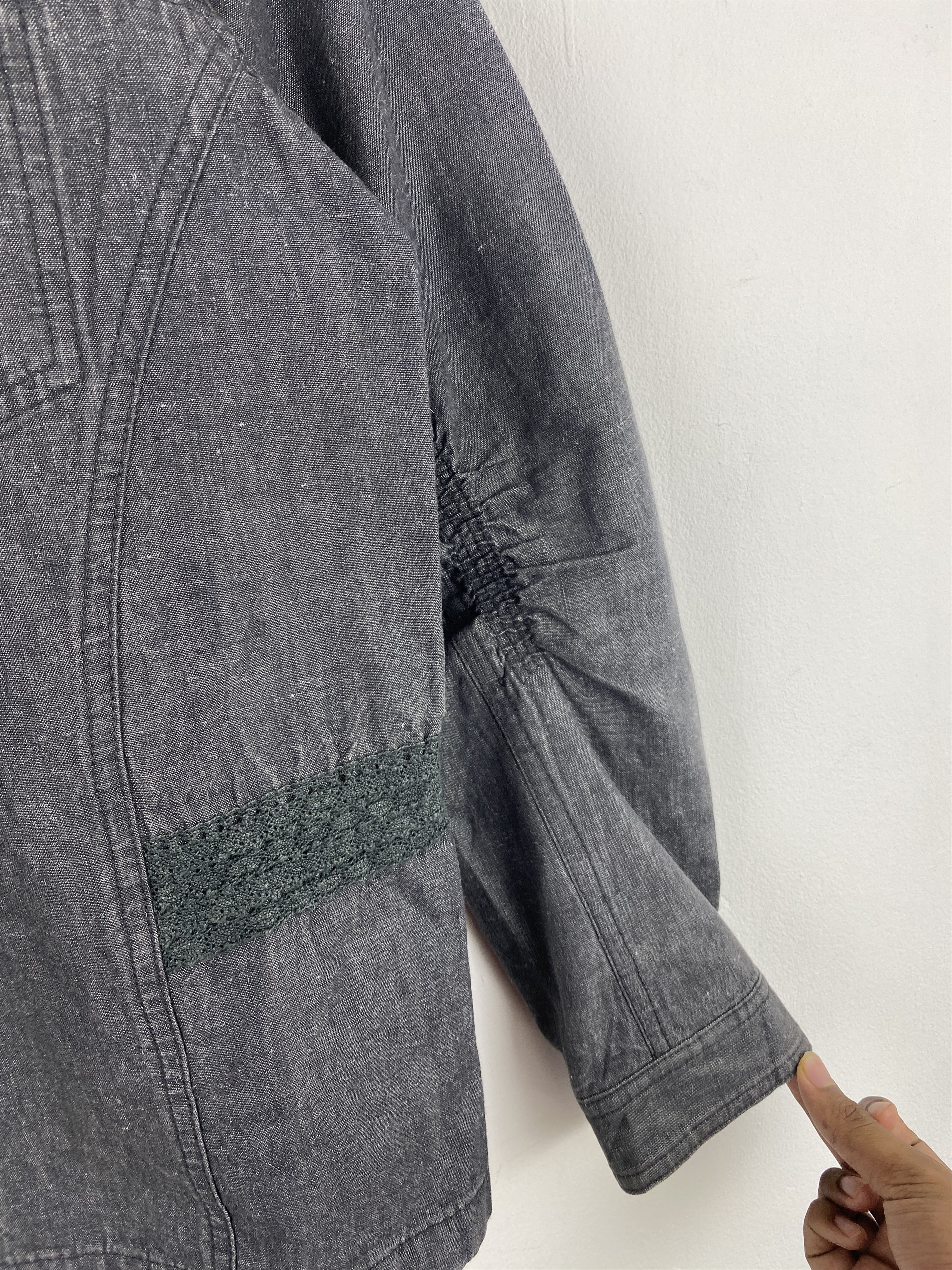 Designer Issey Miyake Plantation Button Up Denim Style Wear J1984 Size US M / EU 48-50 / 2 - 10 Thumbnail
