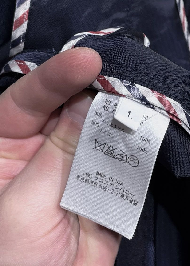 Thom Browne Thom Browne Navy Windbreaker Jacket Size US S / EU 44-46 / 1 - 9 Thumbnail