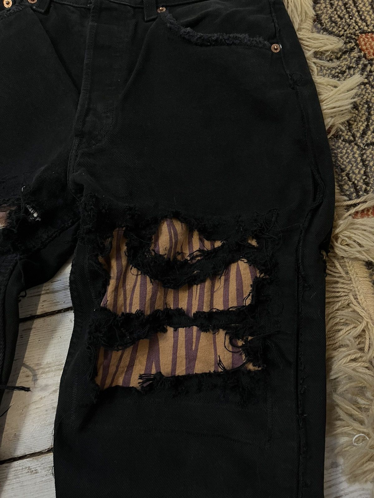 Kapital × Levi's Vintage Levi’s 501 97’ Safari Repaired Patchwork Kapital ins Size 30" / US 8 / IT 44 - 5 Thumbnail