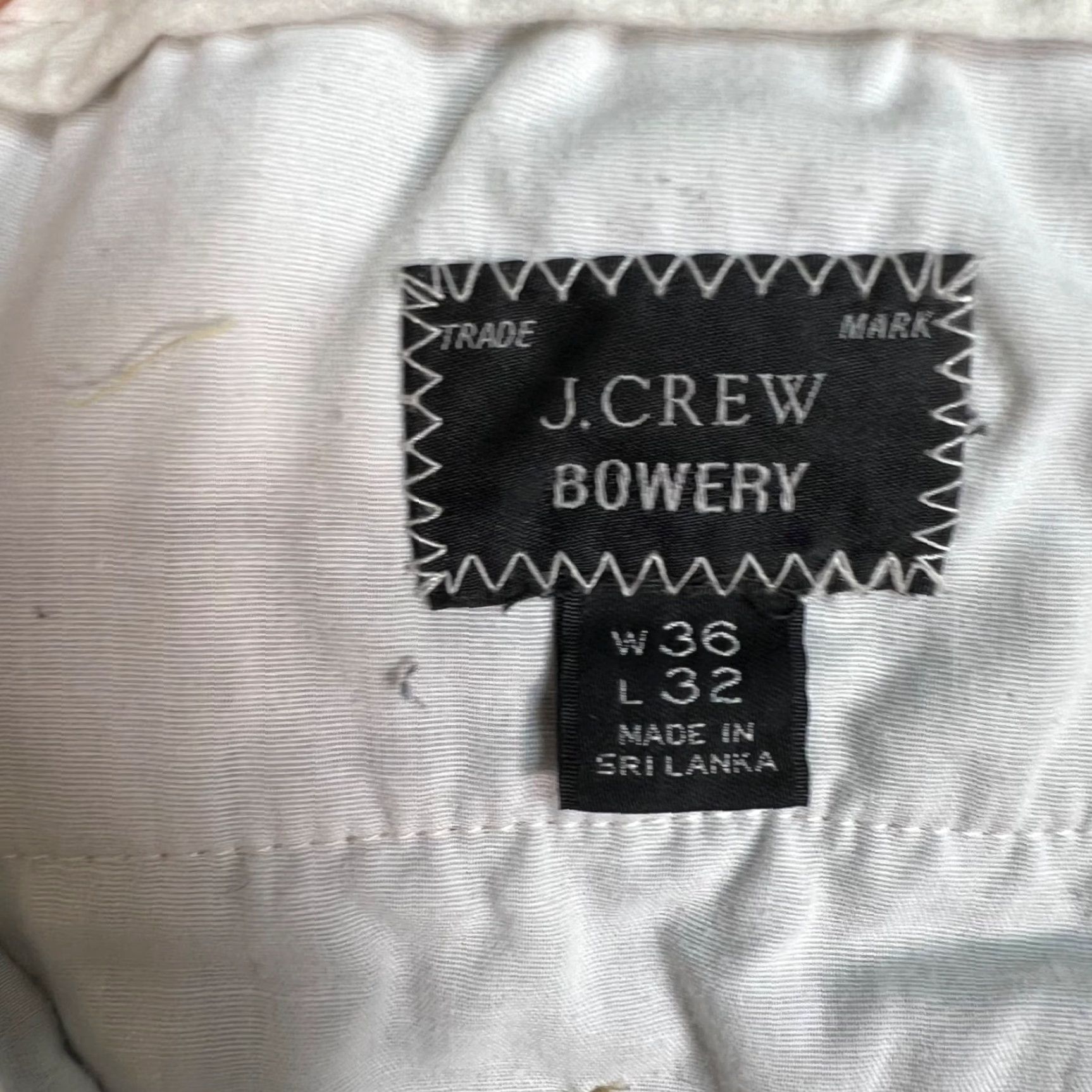 J.Crew J. Crew Bowery Slim Fit Chino Pants Mens 36 x 32 Beige Cotton Blend Slim Straight 90s Preppy Mens Size US 36 / EU 52 - 3 Thumbnail