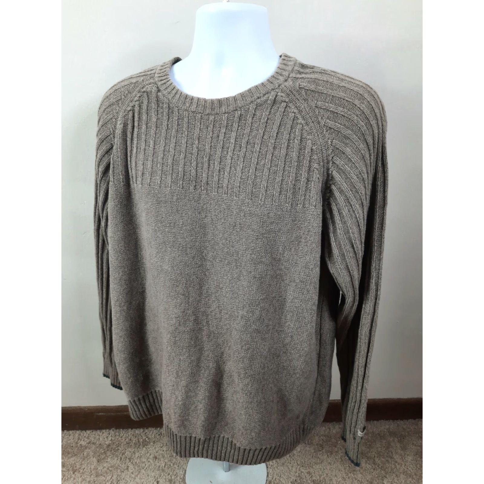 Vintage VINTAGE Columbia Sportswear Men’s Size L Sweater Long Sleeve Pullover Brown Crewneck Heavyweight Knit S3M Size US L / EU 52-54 / 3 - 4 Thumbnail