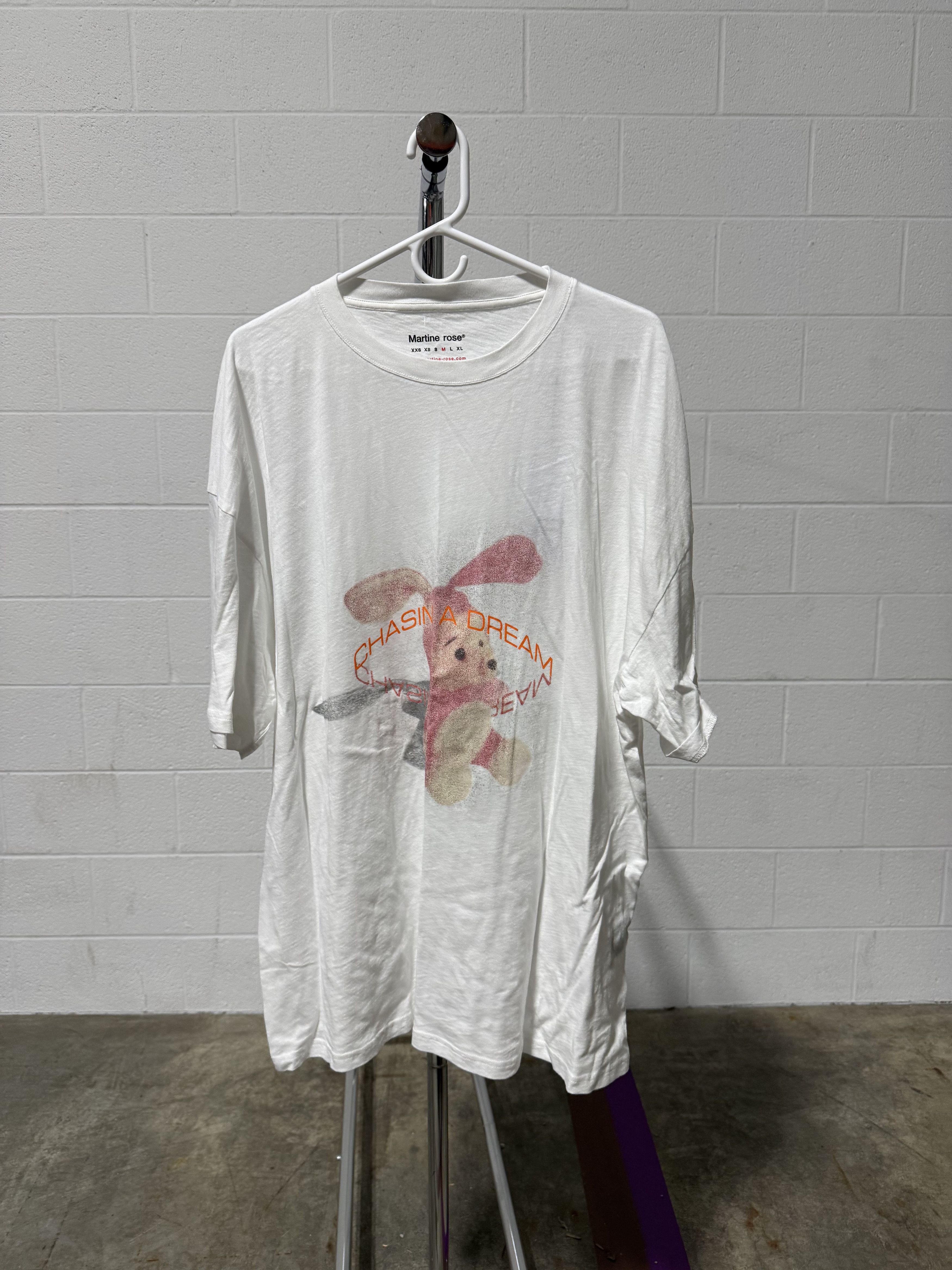Martine Rose Martine Rose Oversized Noisy Bunny Tee 'White' Size US M / EU 48-50 / 2 - 1 Thumbnail