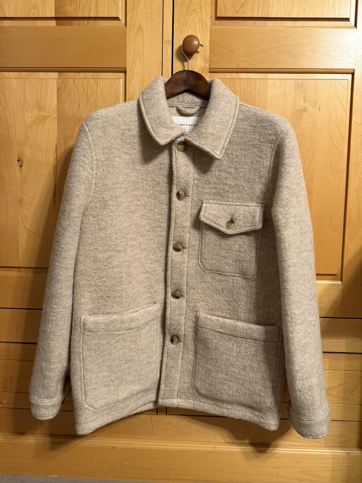 A Day's March A Day’s March Wool Patch Pocket Overshirt (M) Size US M / EU 48-50 / 2 - 1 Thumbnail