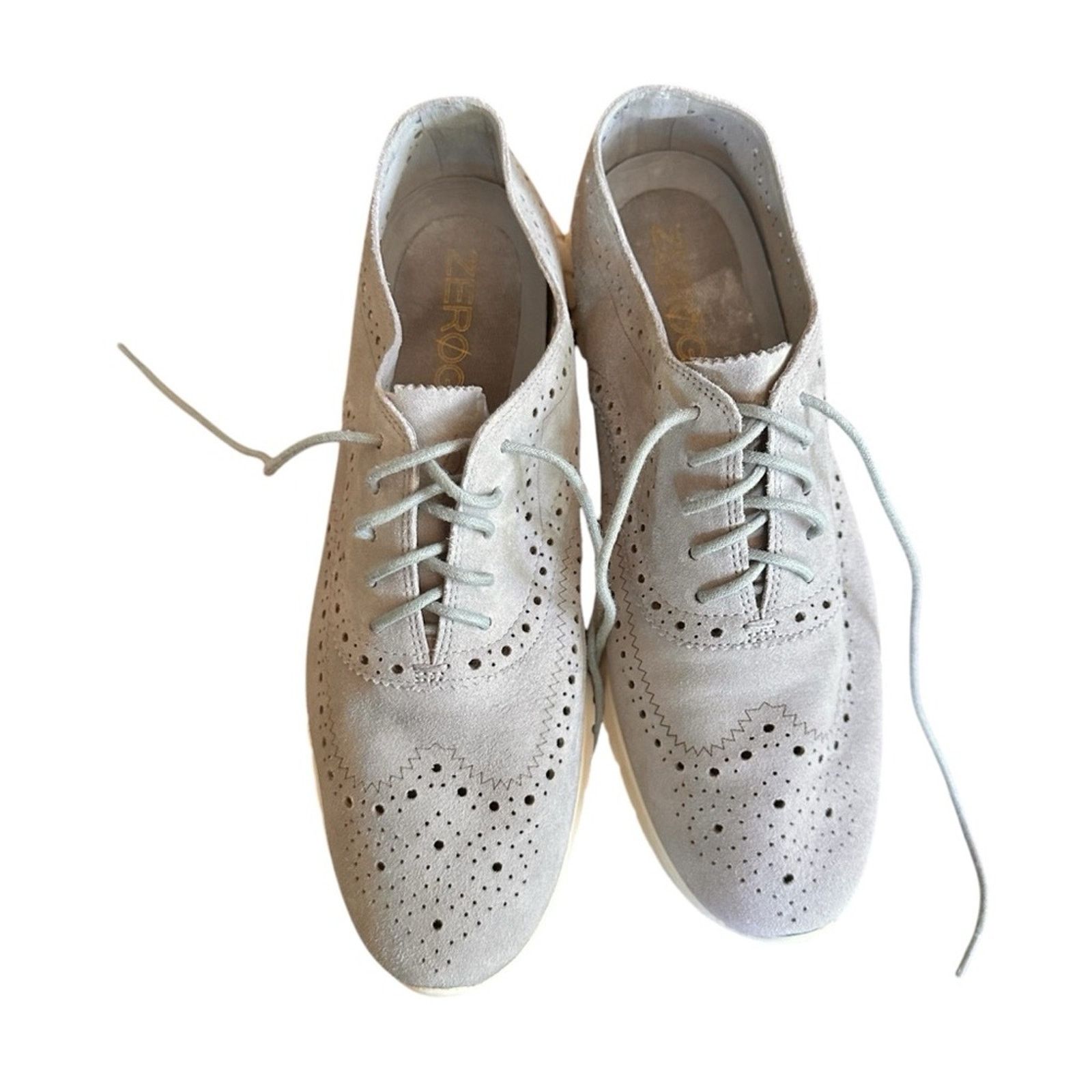 Cole Haan Cole Haan Zerogrand Wingtip Suede Oxford Sneakers Size US 10 / IT 40 - 2 Thumbnail