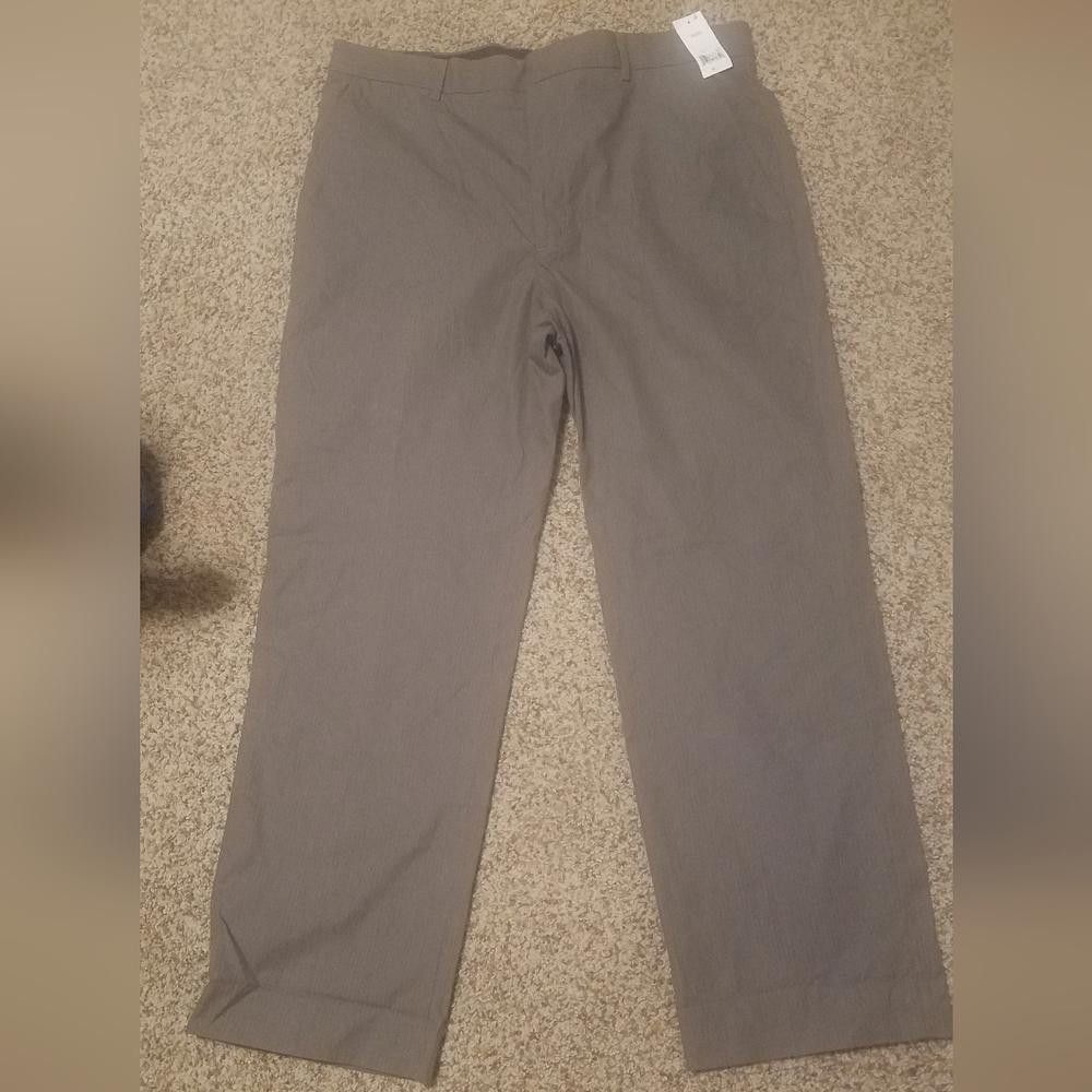 Banana Republic NWT Banana Republic Gray Pin Stripe Pants Size 36X30 Size US 36 / EU 52 - 2 Thumbnail