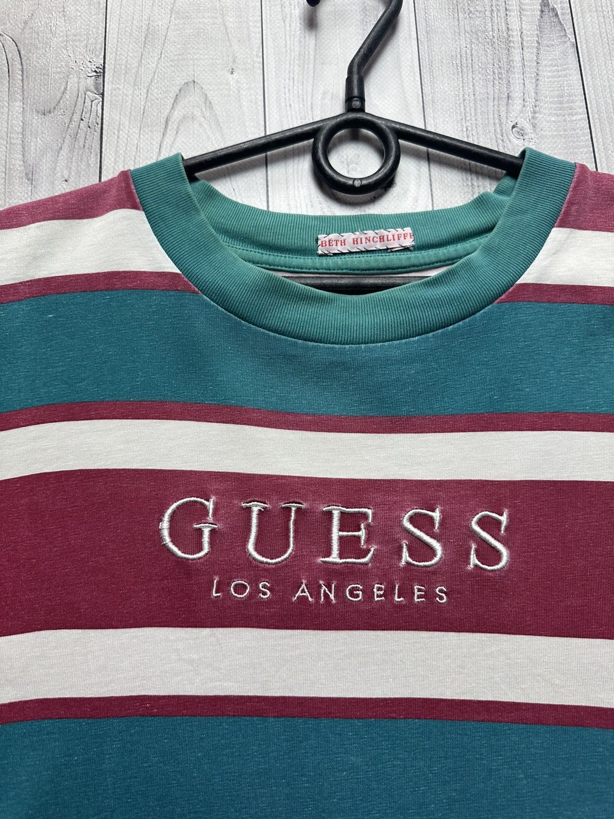 Guess × Vintage Vintage Guess ASAP Rocky striped tee size M distressed Size US M / EU 48-50 / 2 - 3 Thumbnail