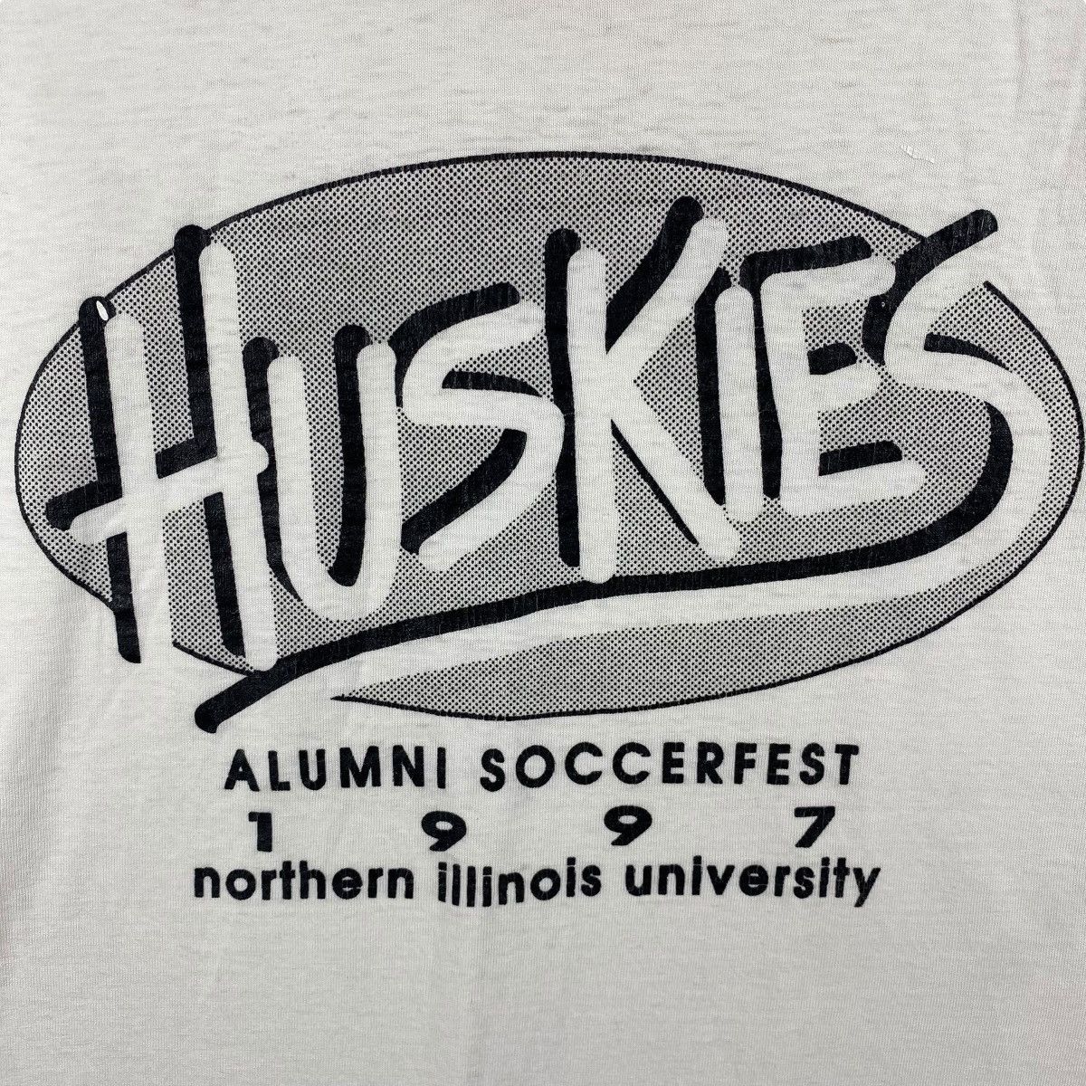 Vintage Vintage 90's HUSKIES Alumni Soccerfest Northern Illinois Size US M / EU 48-50 / 2 - 2 Thumbnail