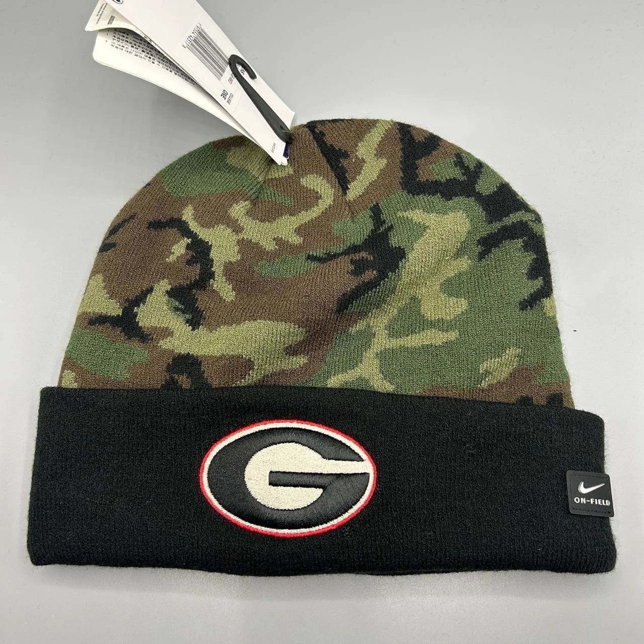Nike Georgia Bulldogs x Nike Hat Men Camo Military Cuffed Beanie Size ONE SIZE - 2 Thumbnail