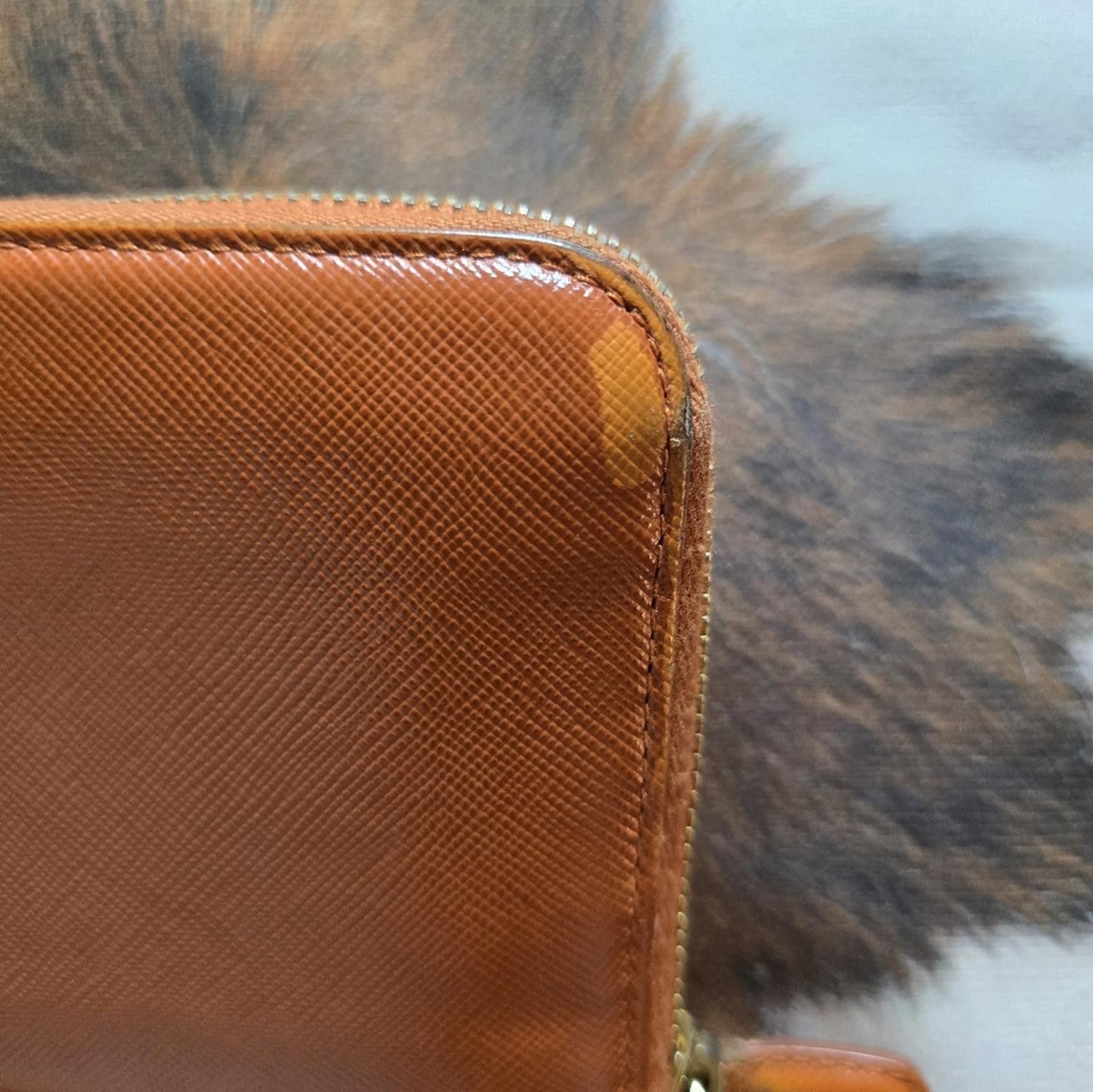 Prada Authentic Orange Prada Zip Wallet Size ONE SIZE - 4 Thumbnail
