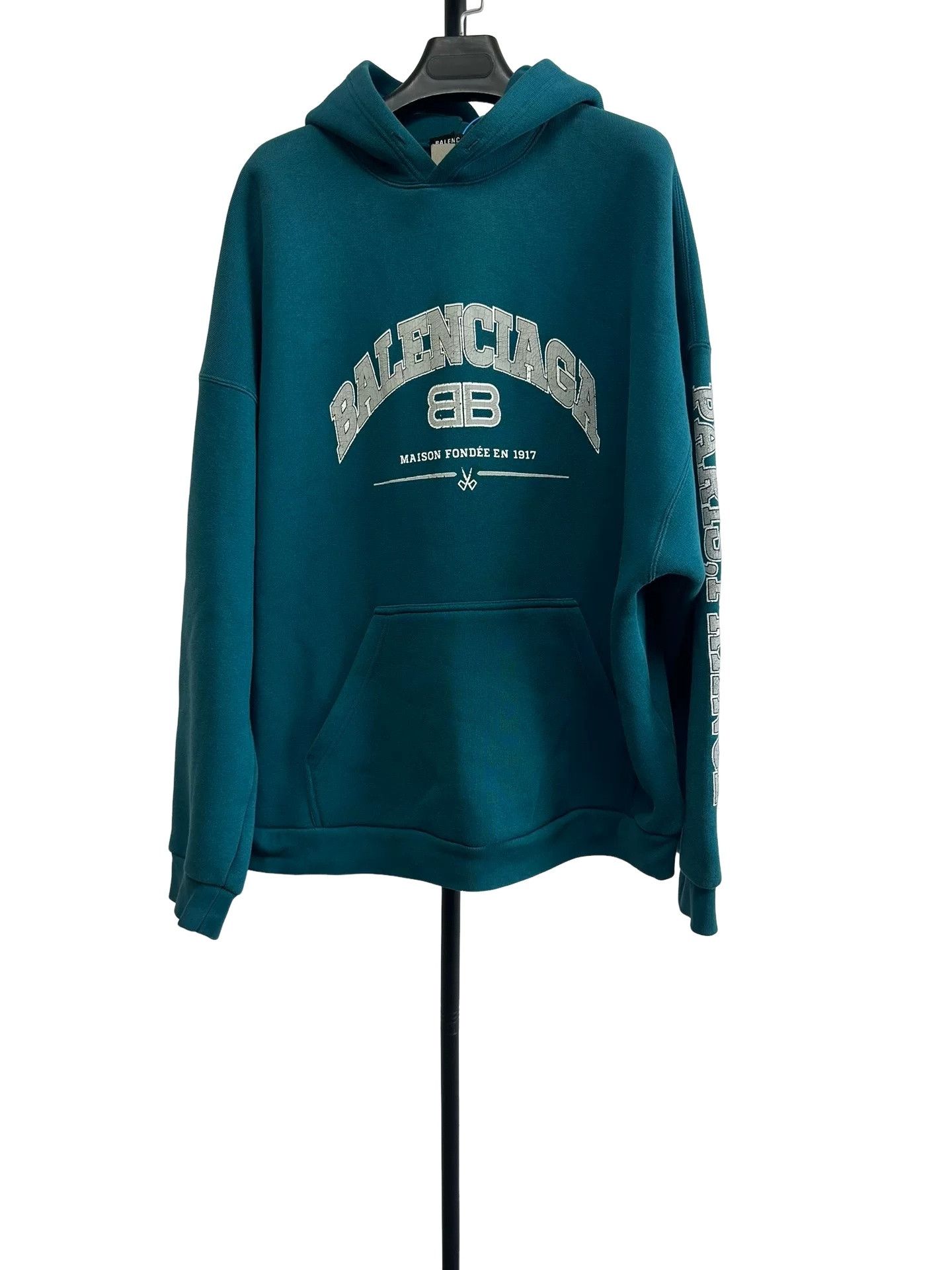 Balenciaga Balenciaga Logo Graphic Hoodie Size 2 Size US M / EU 48-50 / 2 - 1 Thumbnail