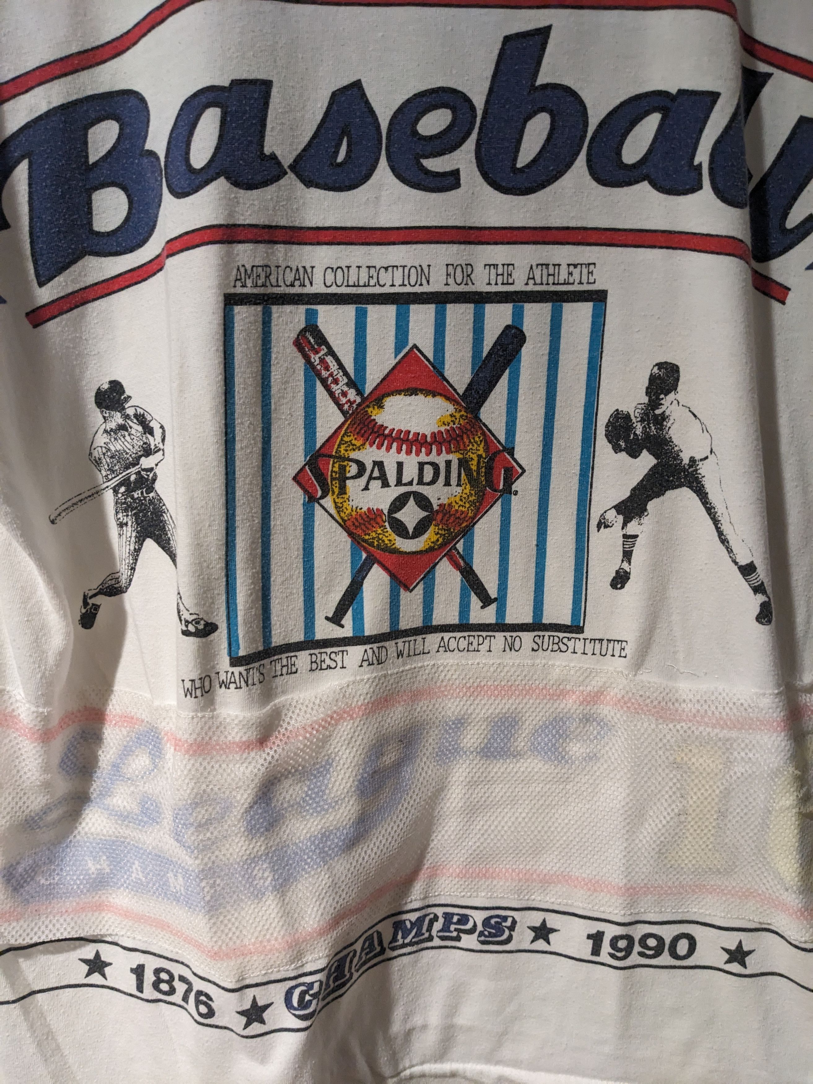 Vintage Vintage 1990 Baseball Spalding Sports Homerun Large T-Shirt Size US L / EU 52-54 / 3 - 2 Thumbnail