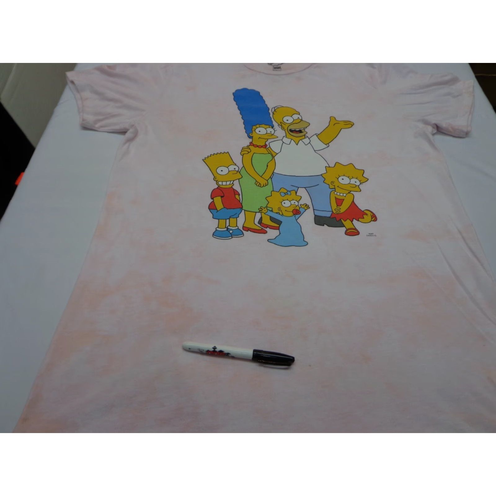 Vintage VINTAGE The Simpsons Pink Tie Dye T-Shirt XL Tall Mens T-Shirt Crew Neck Short Sleeve 50/50 Cute Cartoon Funny 80s 90s Size US XL / EU 56 / 4 - 3 Thumbnail