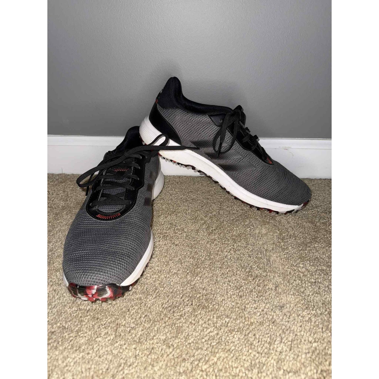 Adidas Adidas S2G Spikeless Golf Sneaker Shoes Grey Scarlet Men 9.5 Size US 9.5 / EU 42-43 - 3 Thumbnail