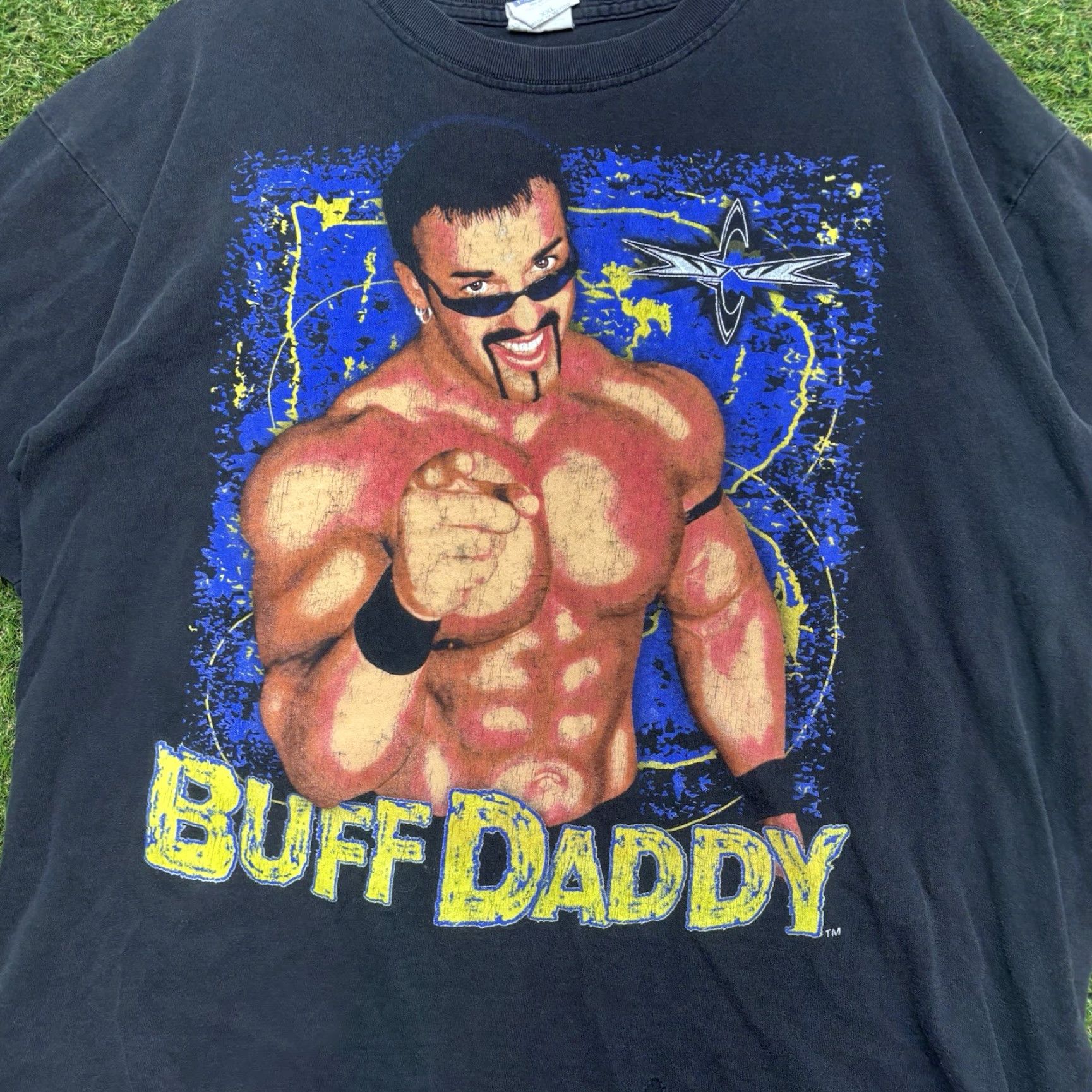Vintage VINTAGE Buff Daddy Shirt Mens 2XL BUFF BAGWELL "STILL THE STUFF” Wrestling 90s Shirt Mens 2XL Black Cotton Graphic Tee 1990s Mens Size US XXL / EU 58 / 5 - 3 Thumbnail