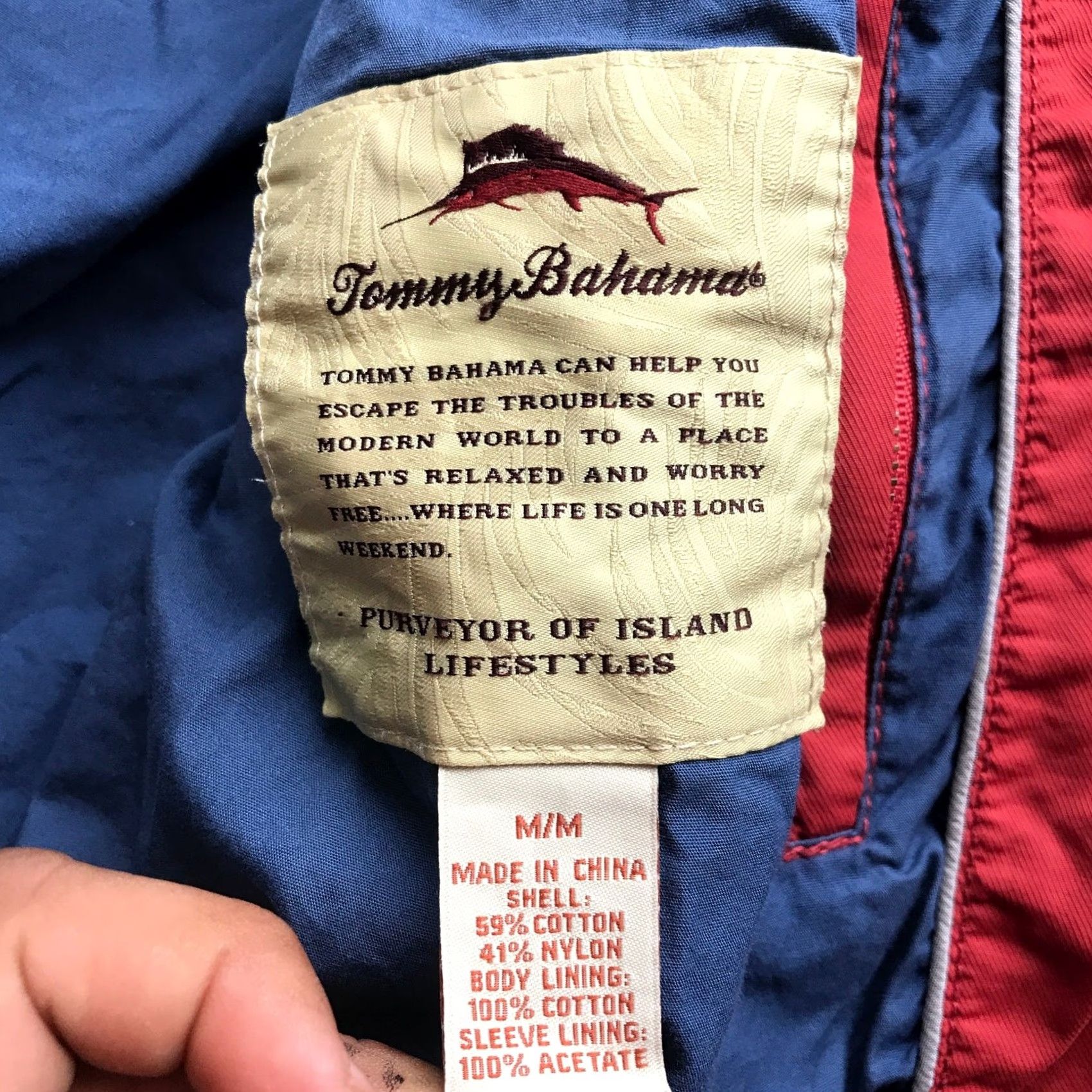 Tommy Bahama VINTAGE? No. Size US M / EU 48-50 / 2 - 4 Thumbnail