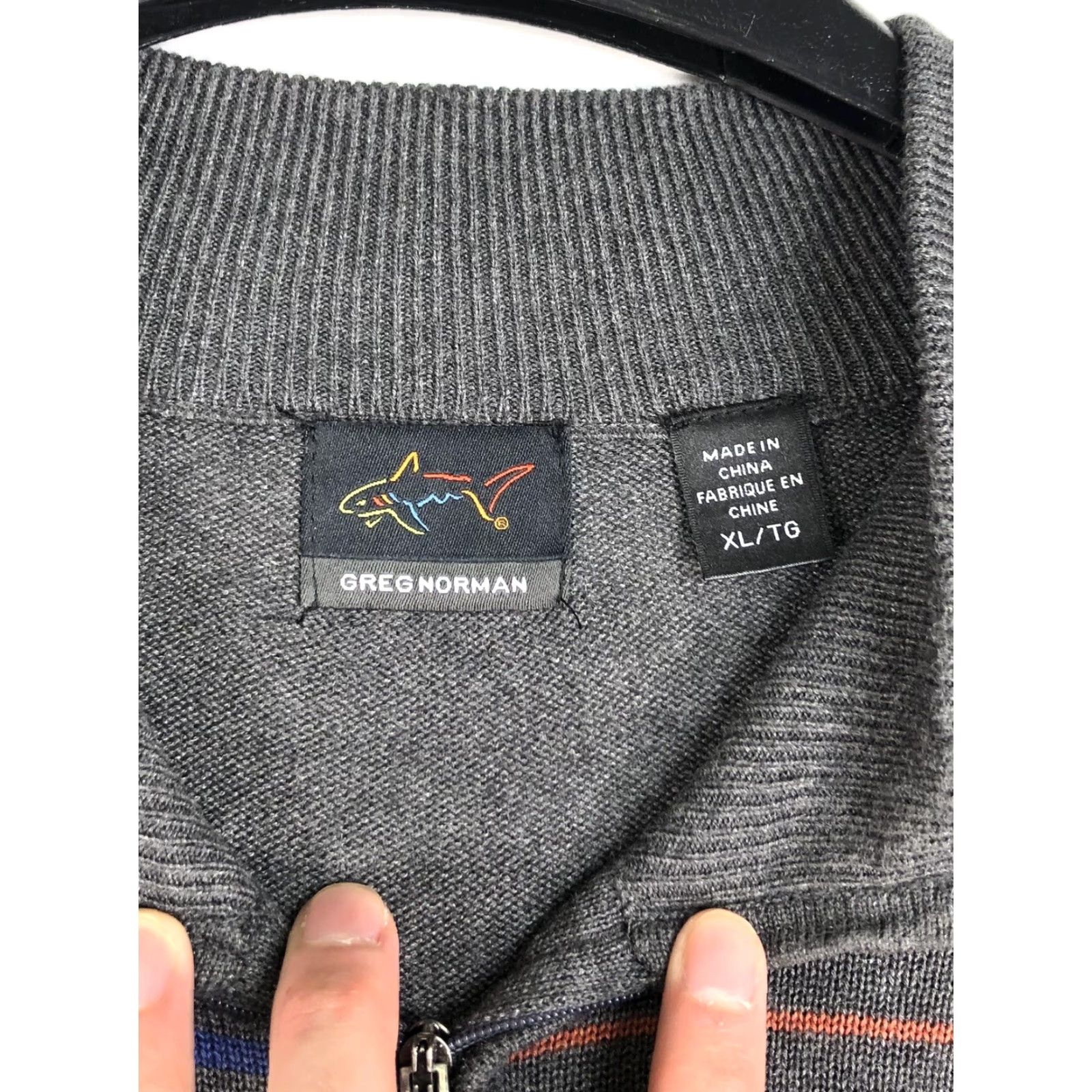 Vintage Greg Norman Sweater Adult XL Gray Pullover 1/4 Zip Golf GRAND GENEVA BT23 Size US XL / EU 56 / 4 - 4 Thumbnail